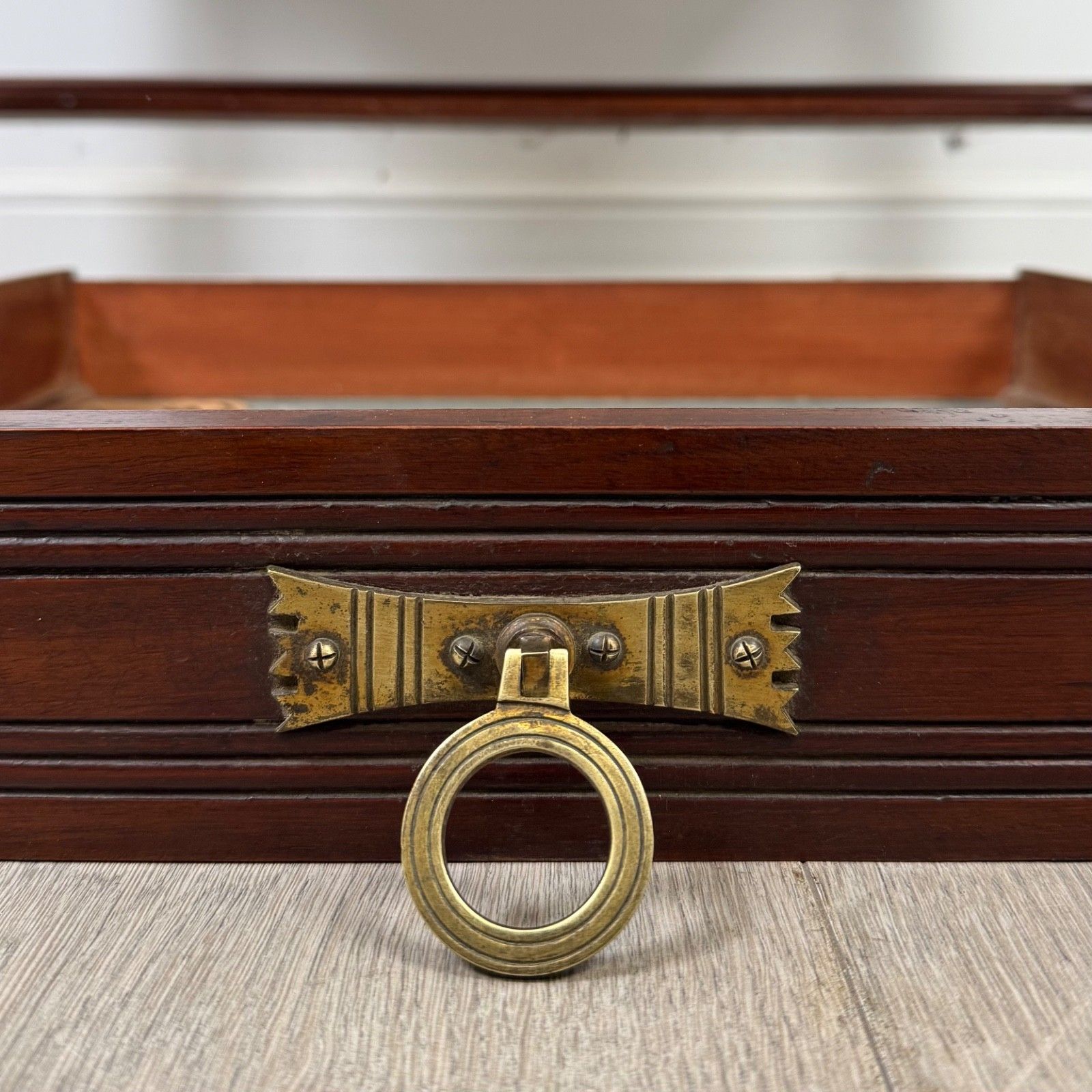 Furniture Antique 20th Century Edwardian Dressing Table In Mahogany ( Af 5238 ) photo