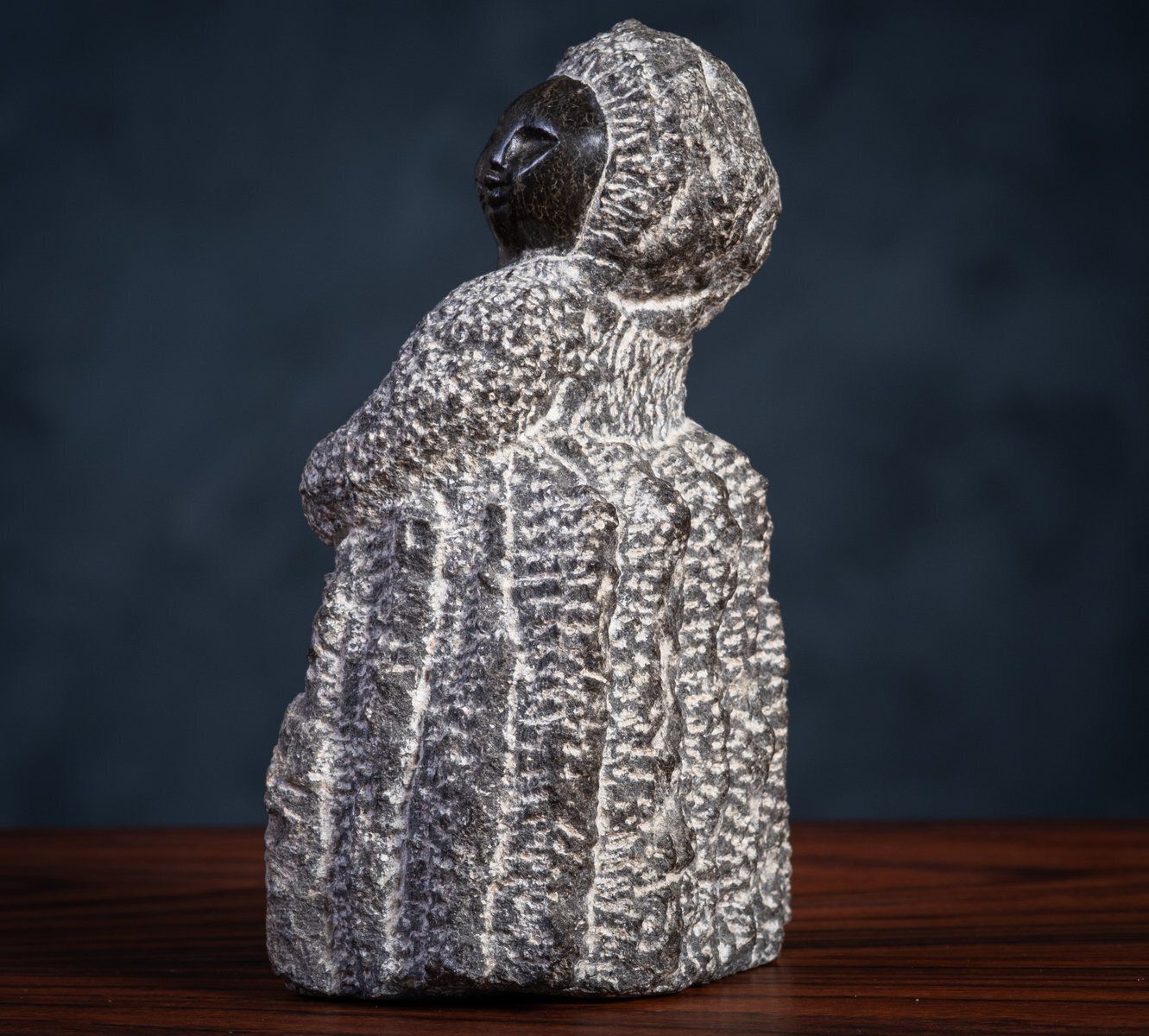 Colleen Madamombe, Strength Of Womanhood Sculpture, 1970s, Granite photo Art