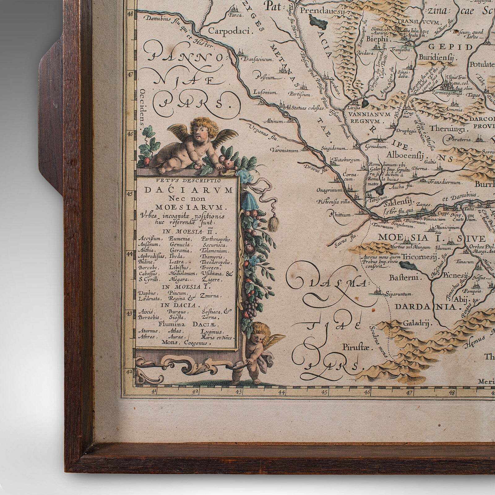 Antique Cartographer's Serving Tray, English, Platter, European Map, Edwardian photo vinterior