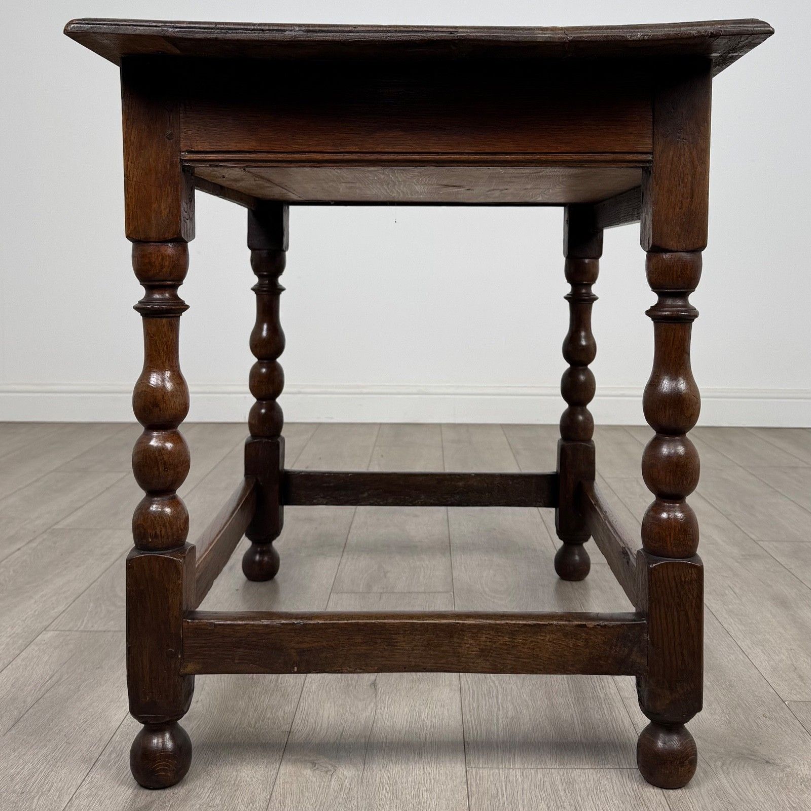 Antique 18th Century Georgian Bobbin Turned Side Table In Oak ( Af 5234 ) photo buy