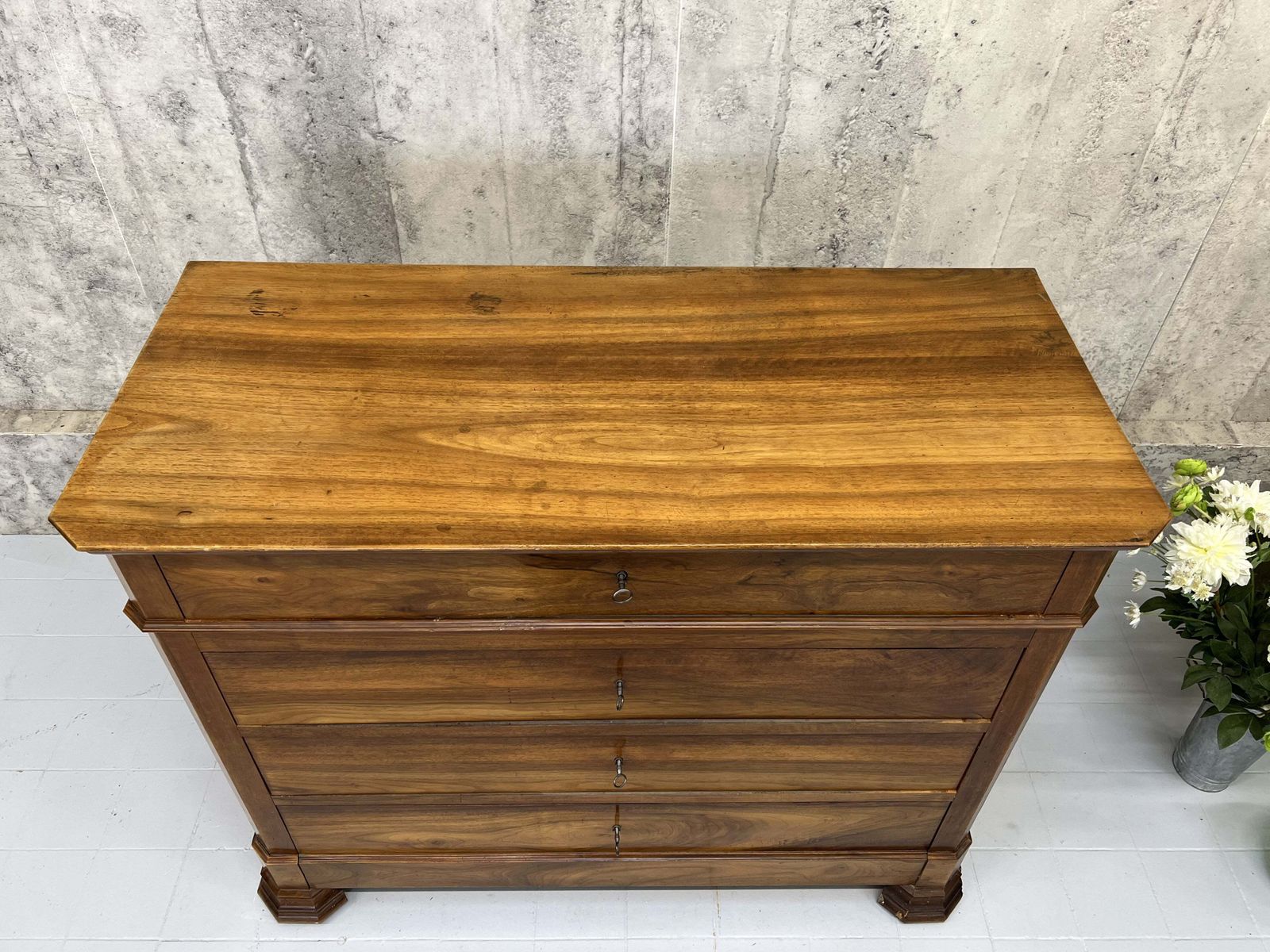 Furniture Four Drawer French Chest Of Drawers photo