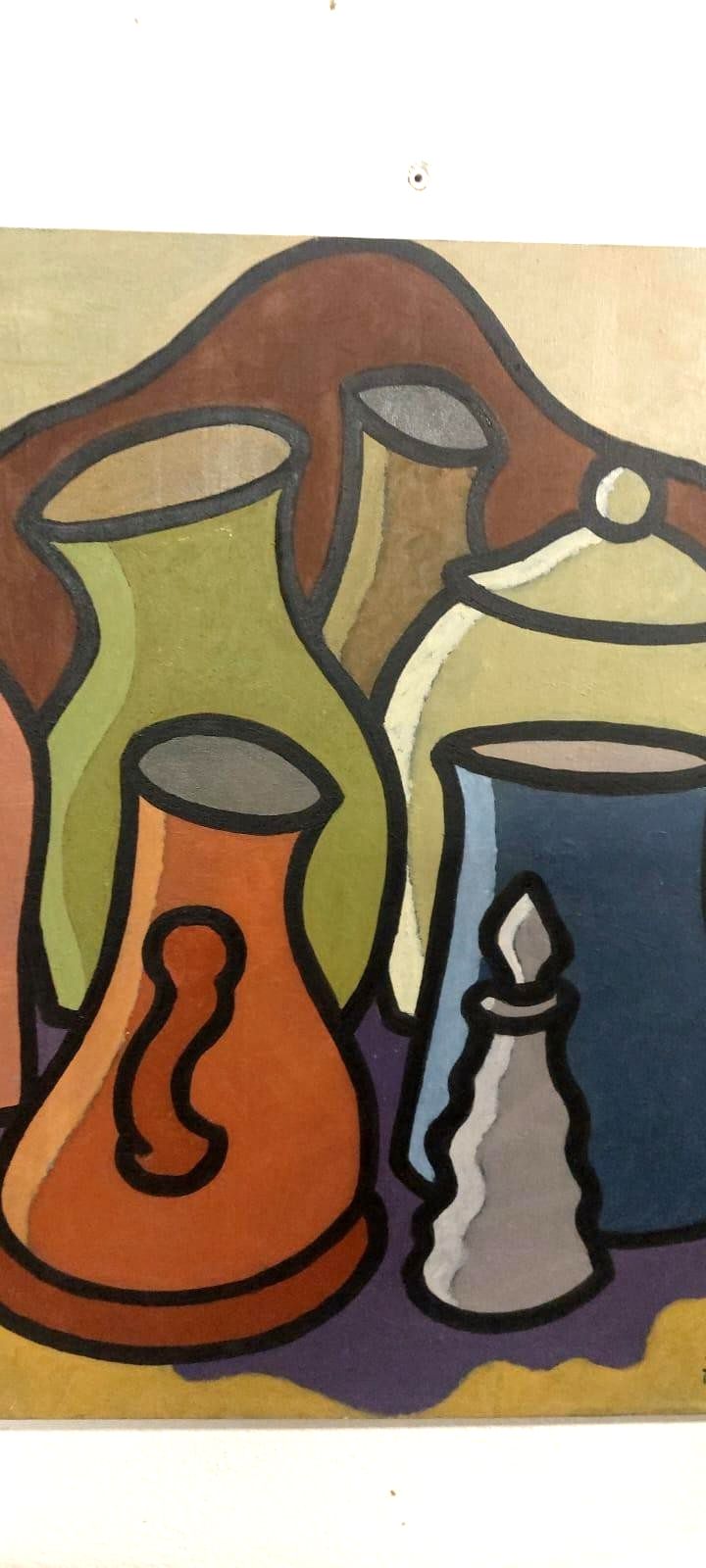 Franco Prayer Still Life Oil Painting (1924) 60x50 Cm photo vinterior
