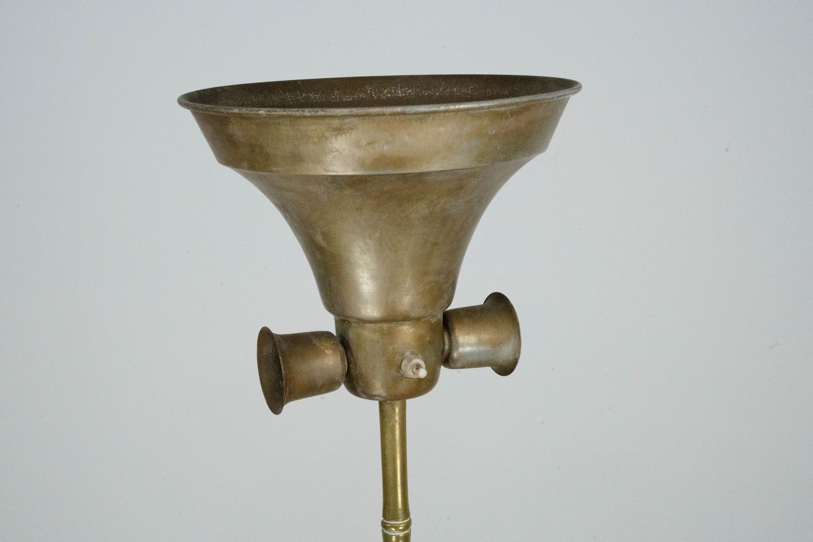 Mid Century Italian Solid Brass Faux Bamboo Floor Lamp, 1960s photo buy
