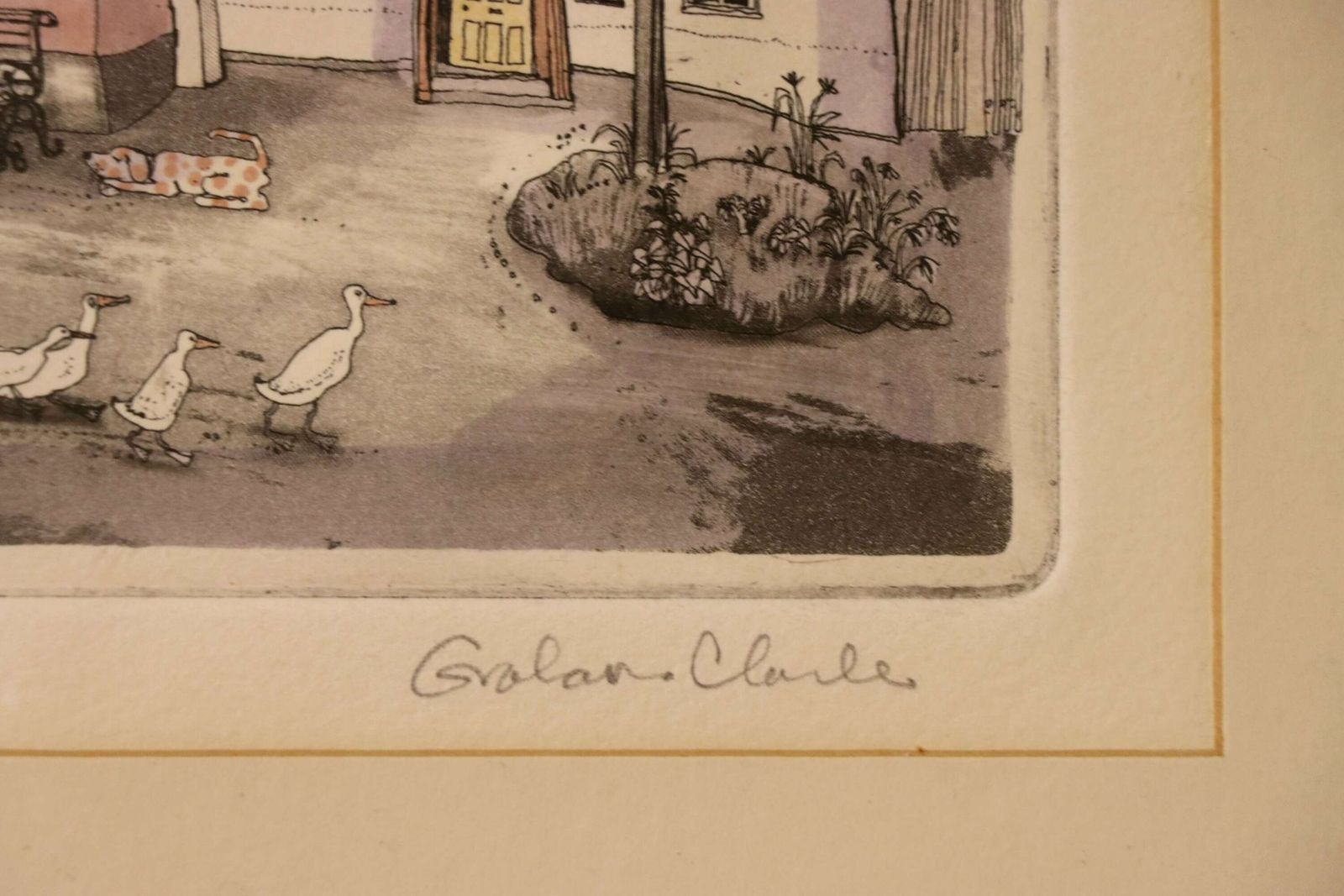 Art Pair Of British Artist’s Proof Etchings By Graham Clarke photo