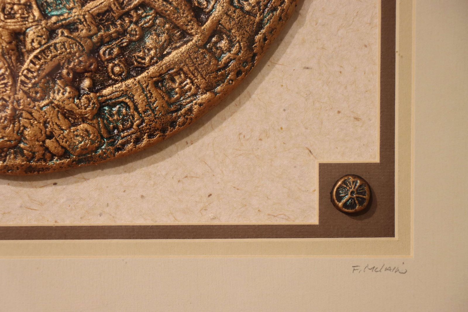 photo furniture Pair Of Aztec Inspired 3d Wall Sculptures – Lost City I & Lost City II By F. Mclain