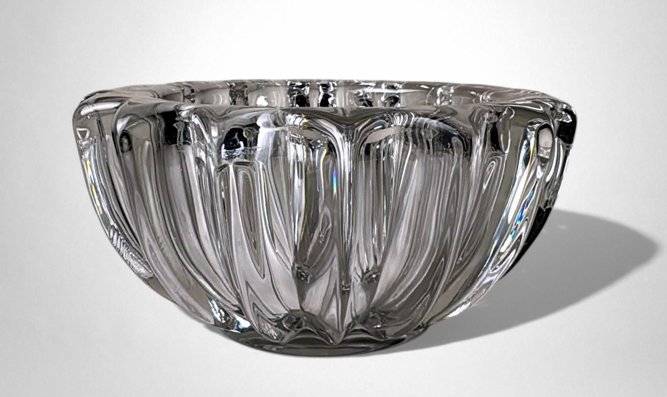 Home Decor Art Deco Pierre D’avesn Flower Holder / Glass Bowl photo