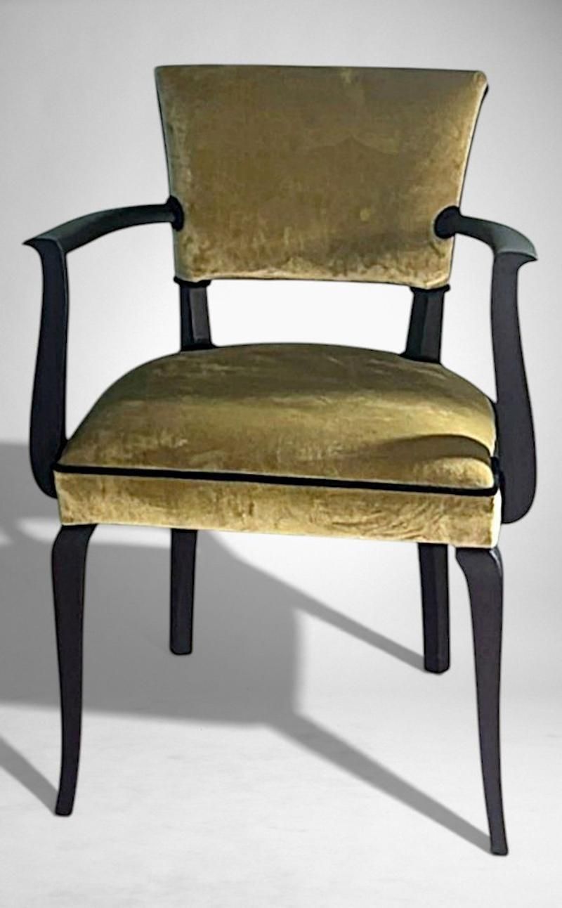 2191.0 Art Decò Pair Of French “Bridge” Chairs photo