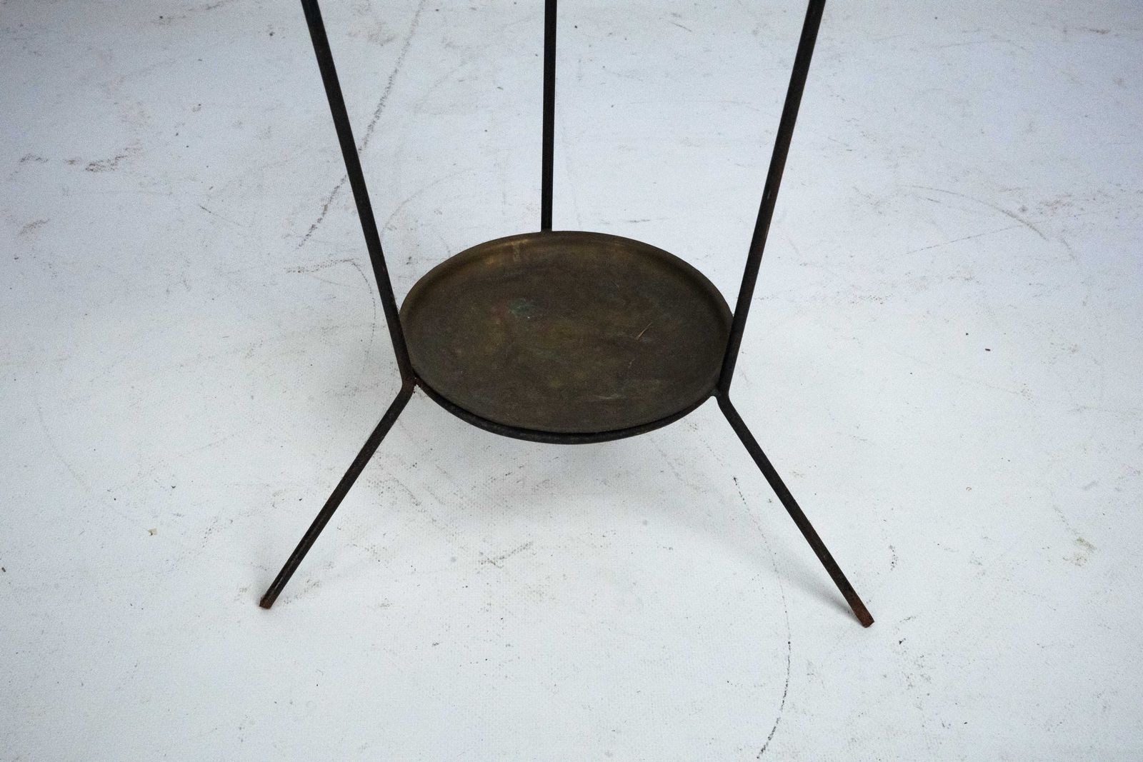 Mid Century Umbrella Stand In Iron And Brass With Neoclassical Relief, Italy 1950s photo 910.0