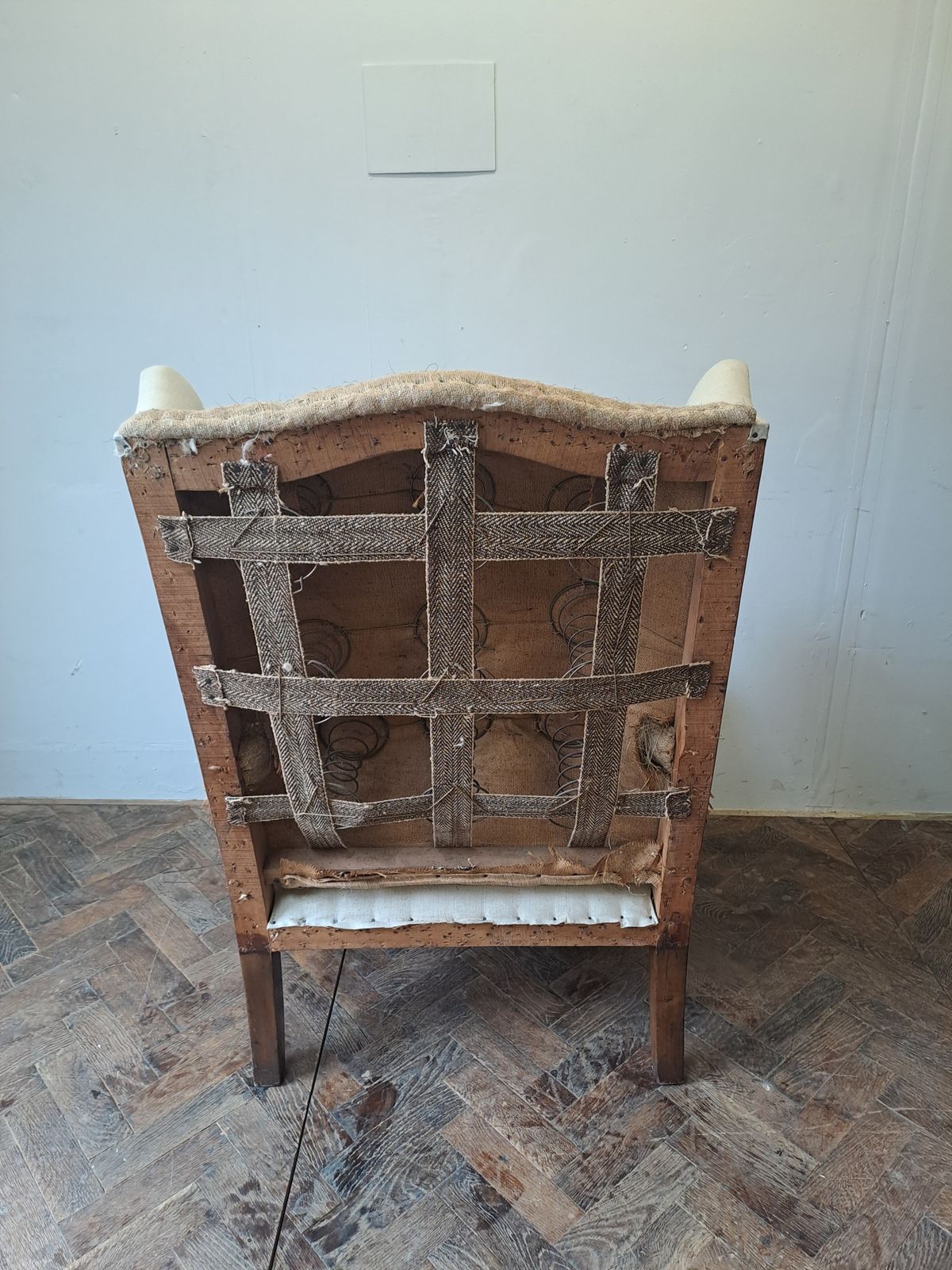 Edwardian Mahogany Wingchair, 1900s photo for sale