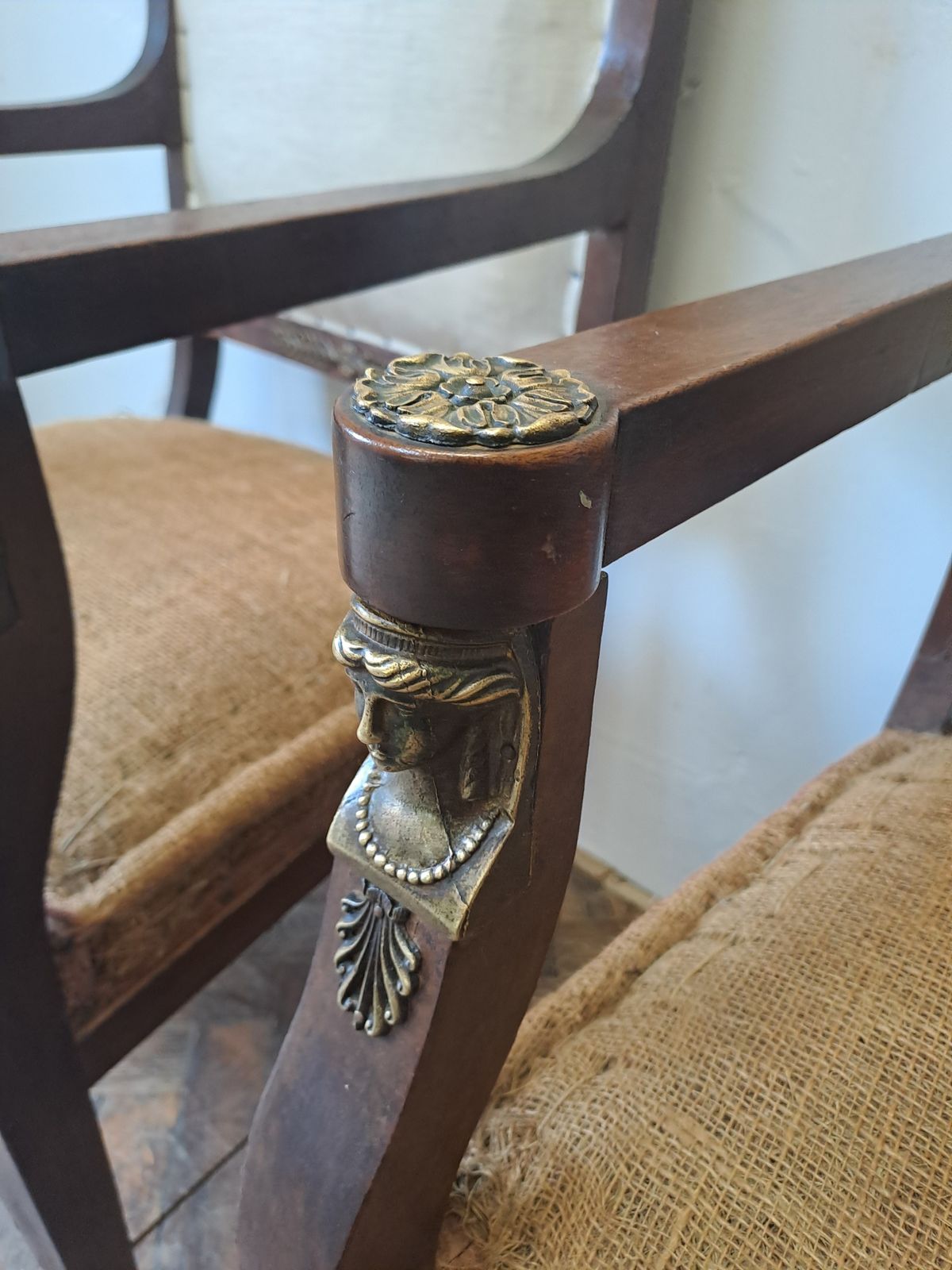Pair Of French Empire Style Armchairs, Circa 1900 photo Furniture