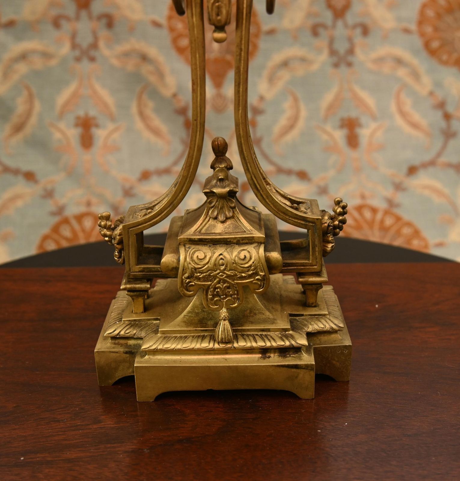 Louis XVI Gilt Clock Garniture Set Candelabras 1880 photo for sale