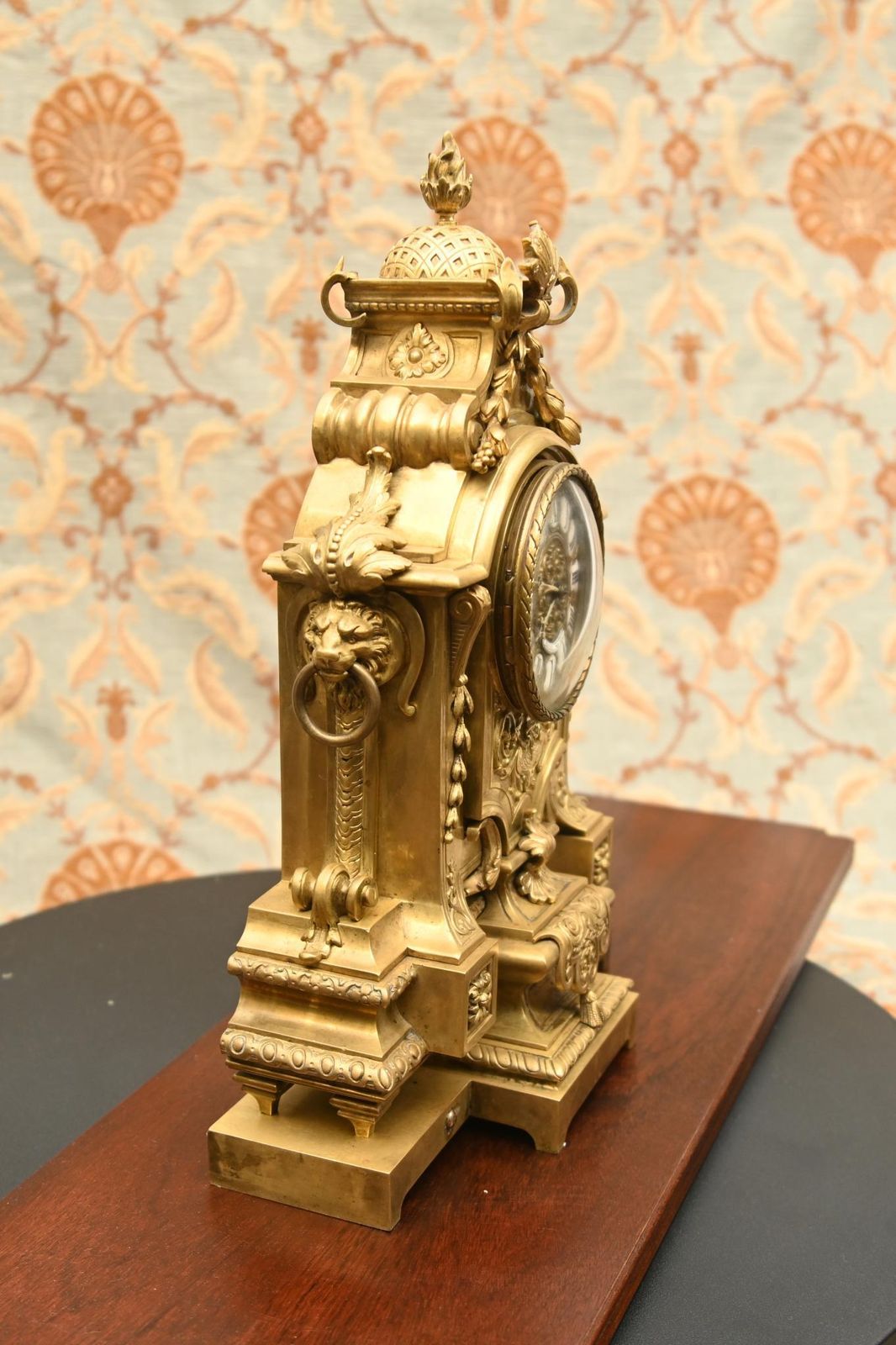 photo vinterior Louis XVI Gilt Clock Garniture Set Candelabras 1880