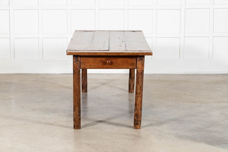 Furniture Large 19thc French Elm & Fruitwood Farmhouse Table photo