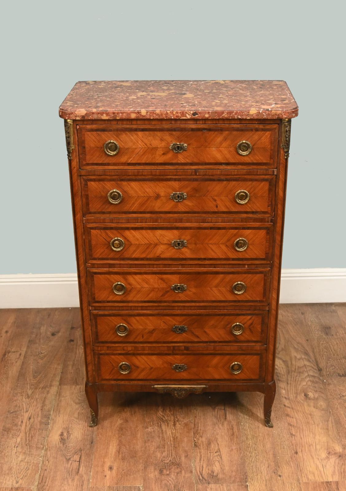 French Louis XVI Chest Drawers Tall Boy Commode photo buy