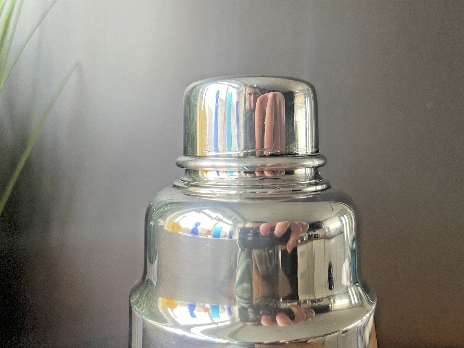 photo vintage Antique Art Deco Christofle Cocktail Shaker / Citrus Juicer Press Silver Plated