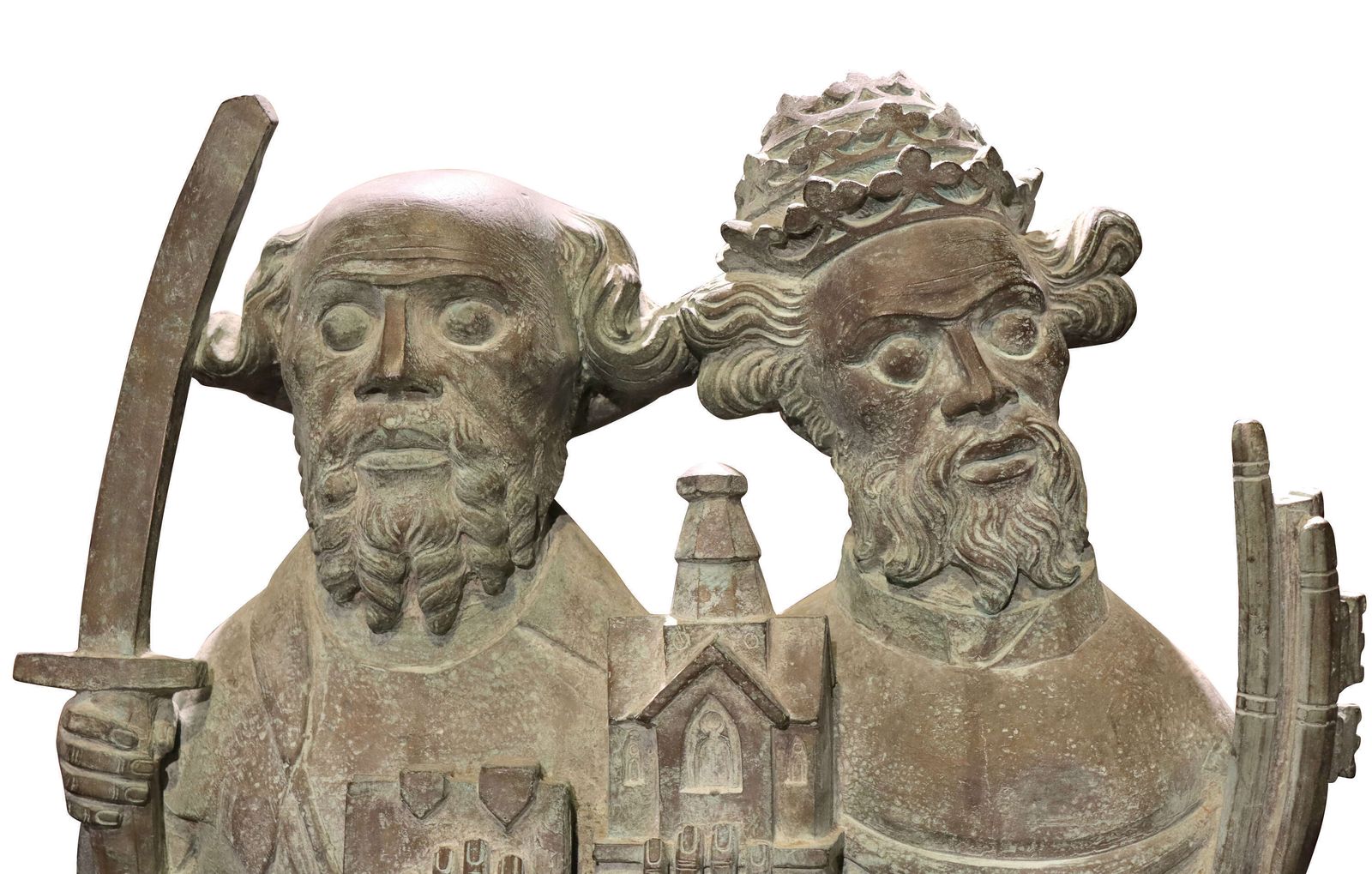 James Butler Ra (1931–2022) – Large Bronze Of St Peter And St Paul, York Minster Edition photo for sale