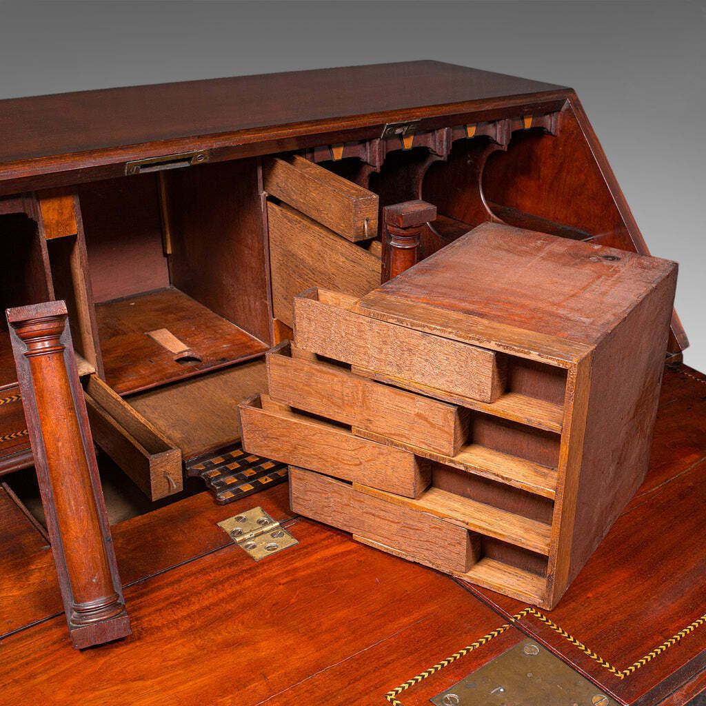 photo for sale Rare Antique Barrister's Bureau, English Secretary, Escritoire, Georgian, C.1760