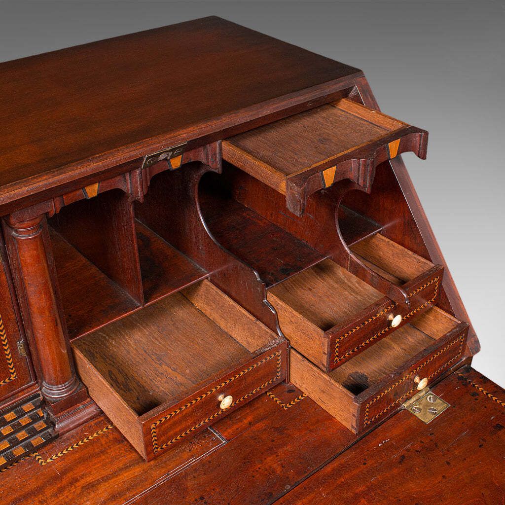 Furniture Rare Antique Barrister's Bureau, English Secretary, Escritoire, Georgian, C.1760 photo