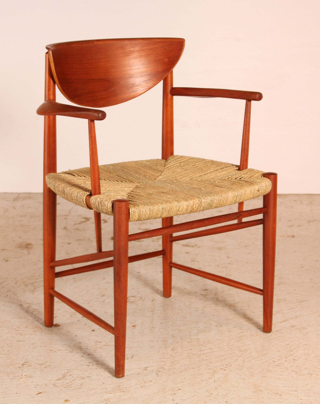 Danish Mid Century Teak Armchair Model 317 By Peter Hvidt And Orla Molgard Nielsen For Soborg Mobler, Circa 1950s