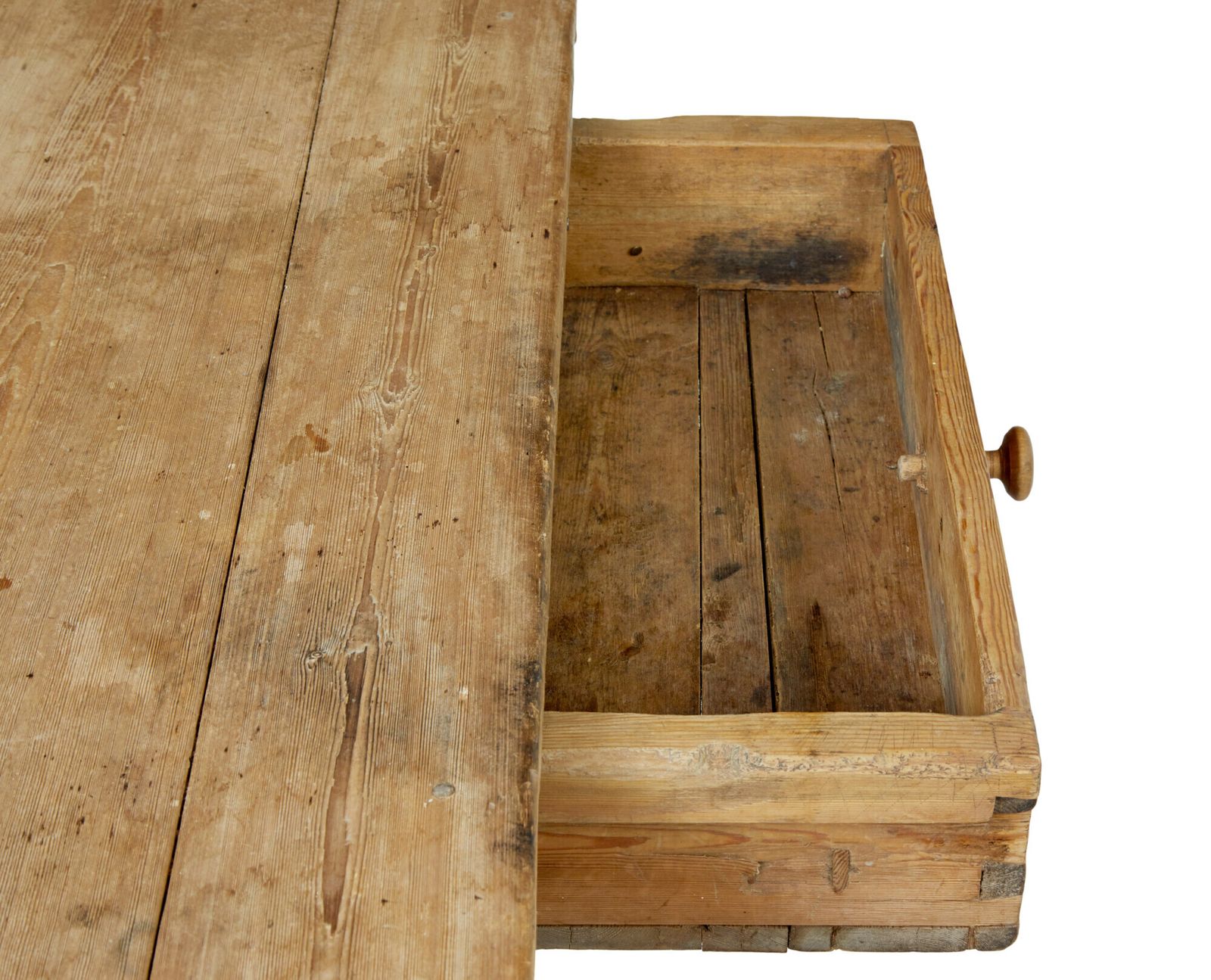 19th Century Swedish Pine X Frame Kitchen Table photo 3465.0