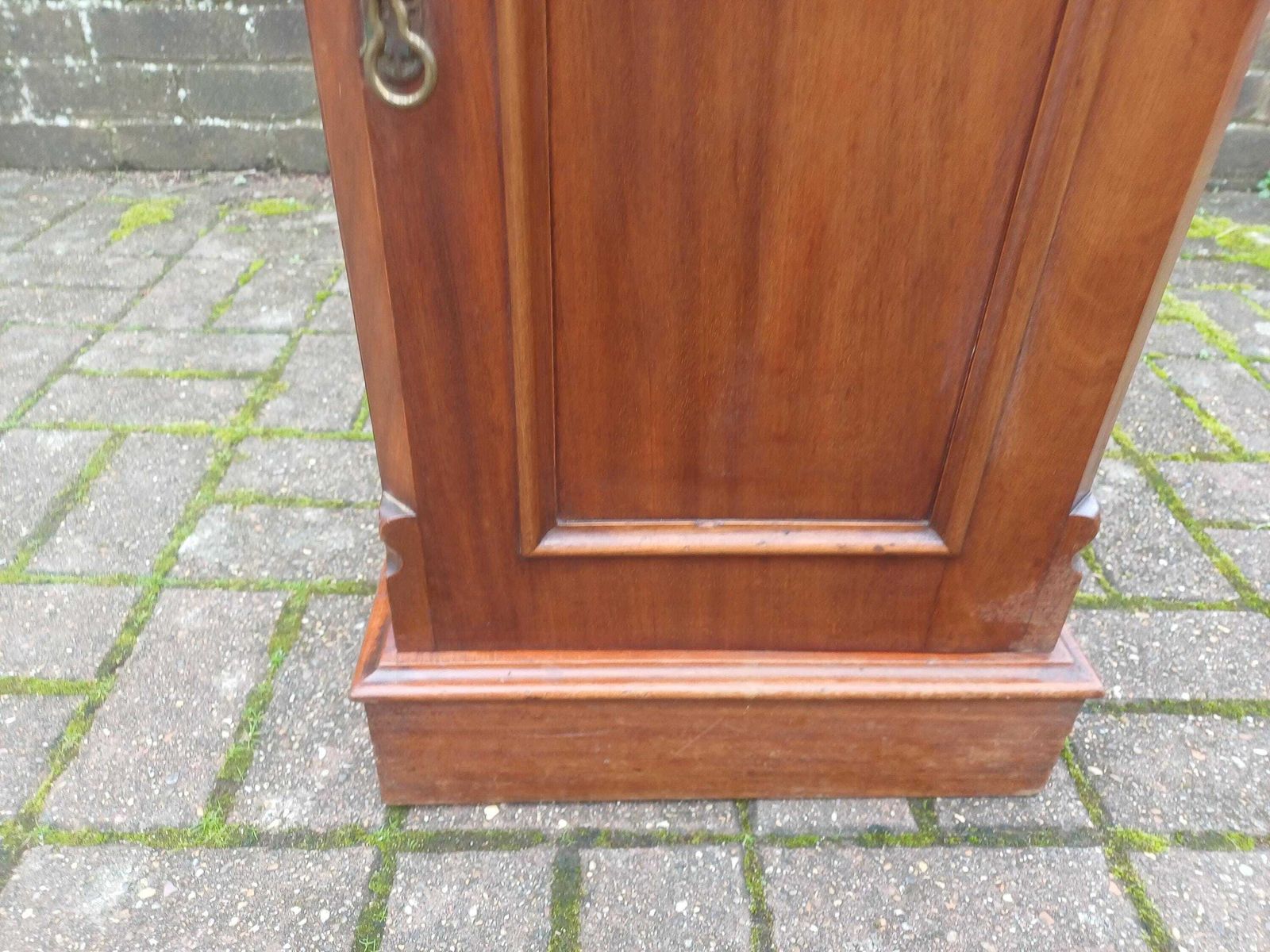 photo buy Late Victorian Mahogany Bedside Cupboard Compact Antique Pot Cabinet With Arch Panel Door Brass Handle Shelf Storage