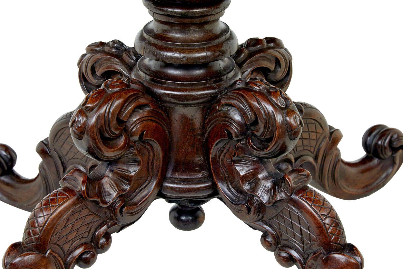 19th Century Scandinavian Hand Carved Oval Center Table photo buy