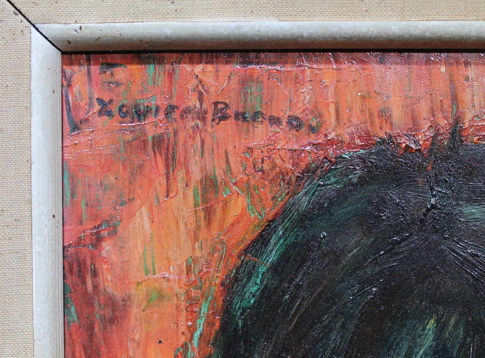 Modern Art. Portrait Of A Melancholy Girl Signed Xavier Bueno photo 1300.0