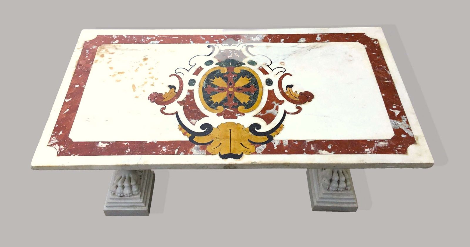 Magnificent C18th Large Italian Marble Low Centre Table photo furniture
