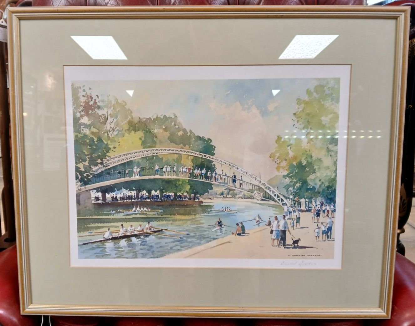 Regatta Day Bedford. Signed Print Of A Watercolour By David Green