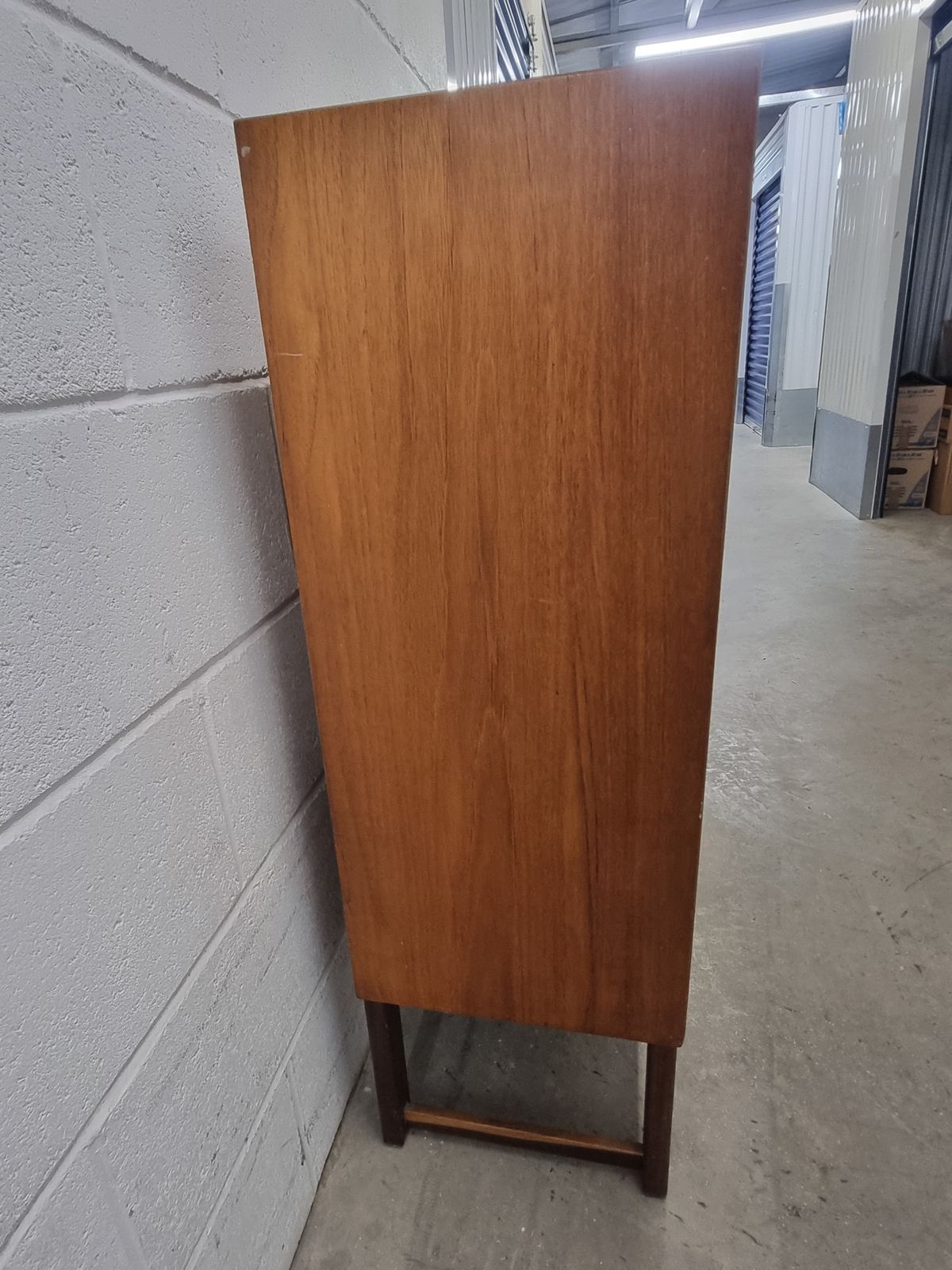 Vintage Mid Century 1900s Teak Drinks Cabinet By Turnidge Of London photo vintage