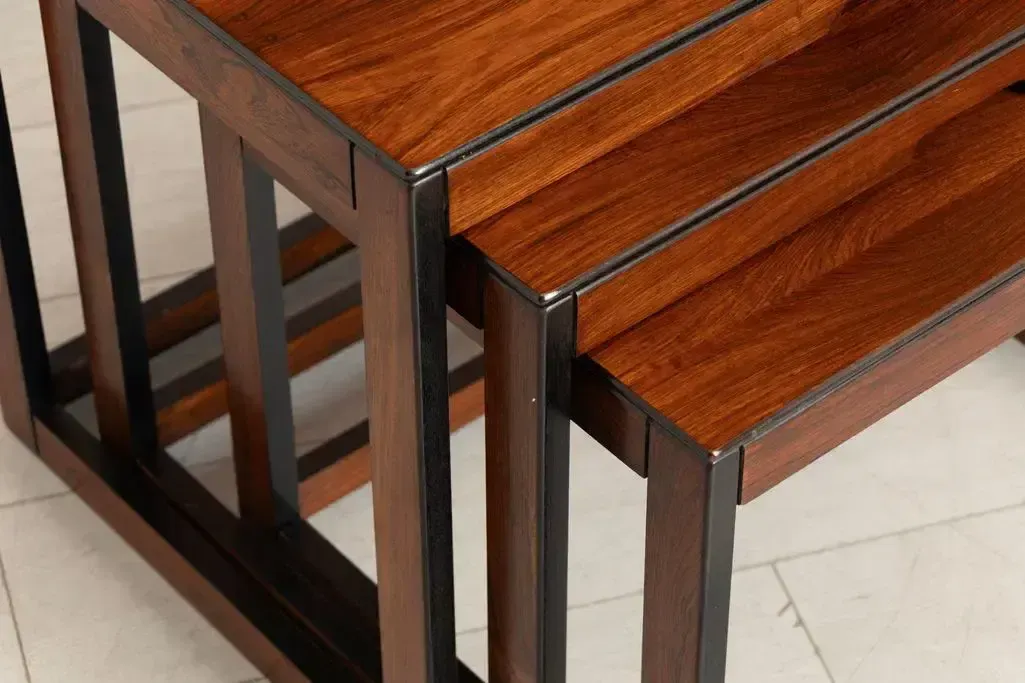 Bramin Mid Century Rosewood Nest Of Tables Danish C1960 photo 1450.0