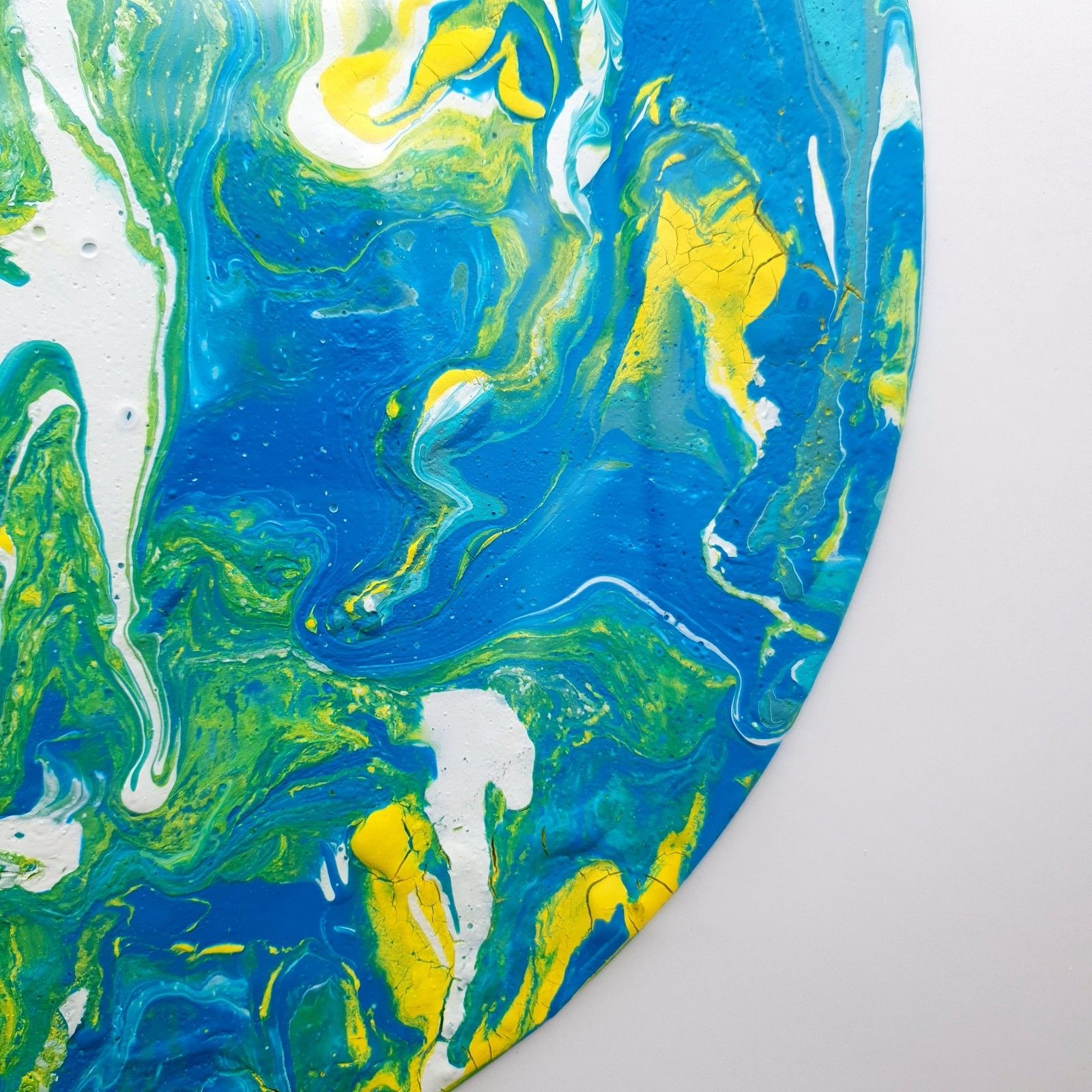 Art Acrylic On Vinyl Belinda Collett Weeping Willow Contemporary Abstract 44.5x44.3c photo
