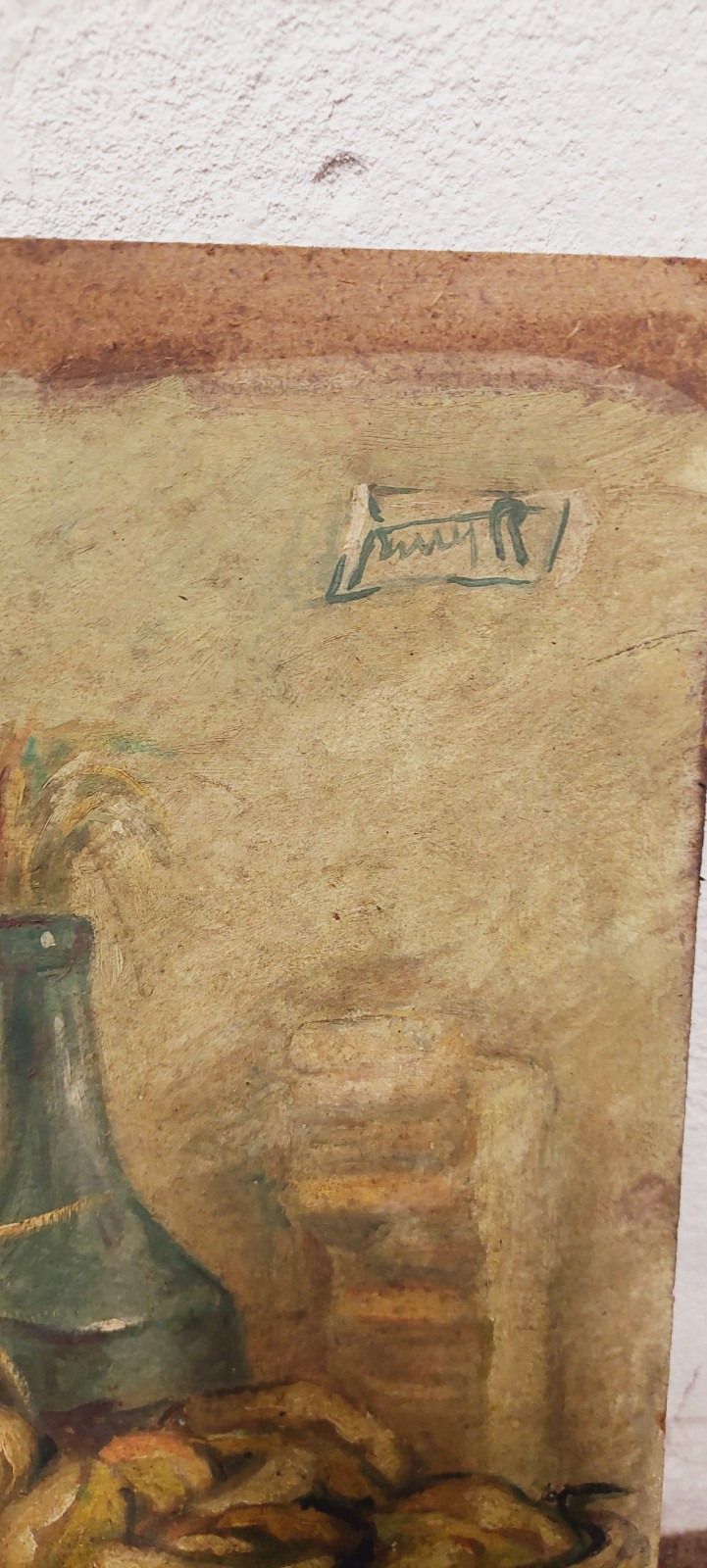 photo for sale Painting Oil Roberto Pucci Years 50 Painting On 2 Sided Paesaggio Nature Still