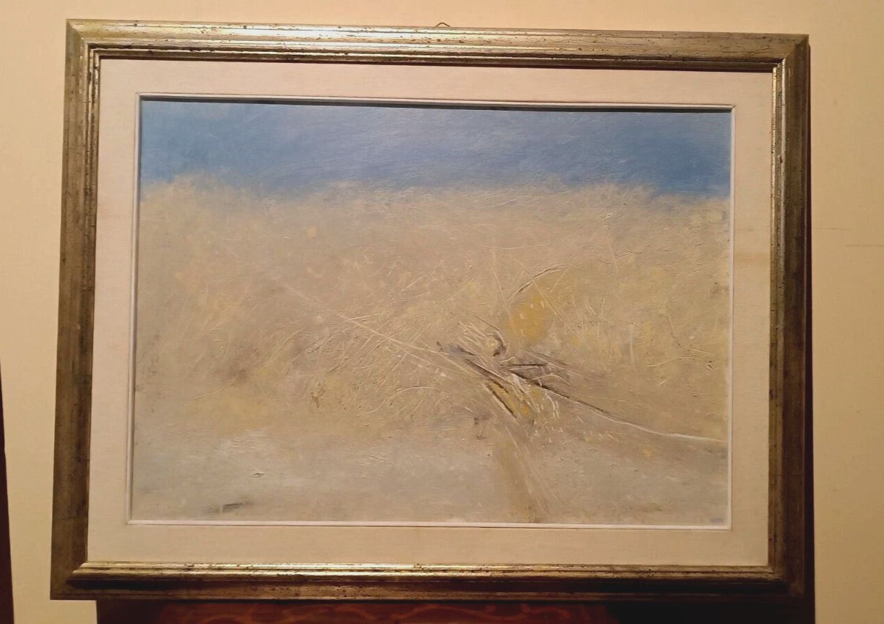 Large Informal Abstract Painting Giancarlo Zamponi (Pistoia 1939) photo furniture