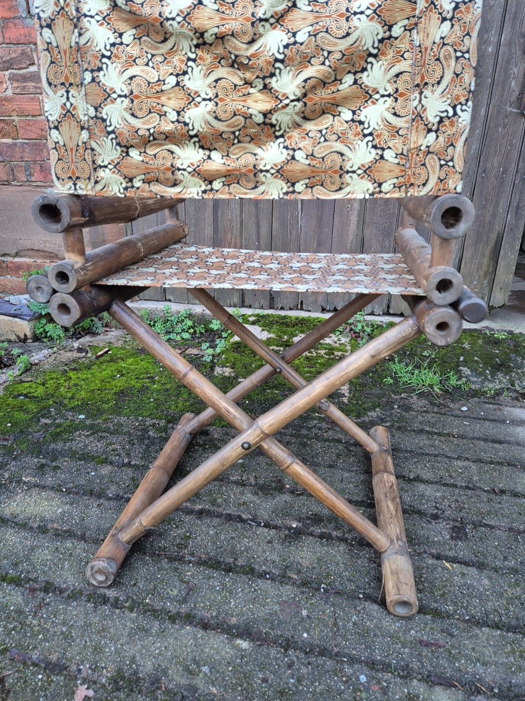 Vintage/Retro/Mid Century Bamboo/Cane Folding Directors Chair photo buy