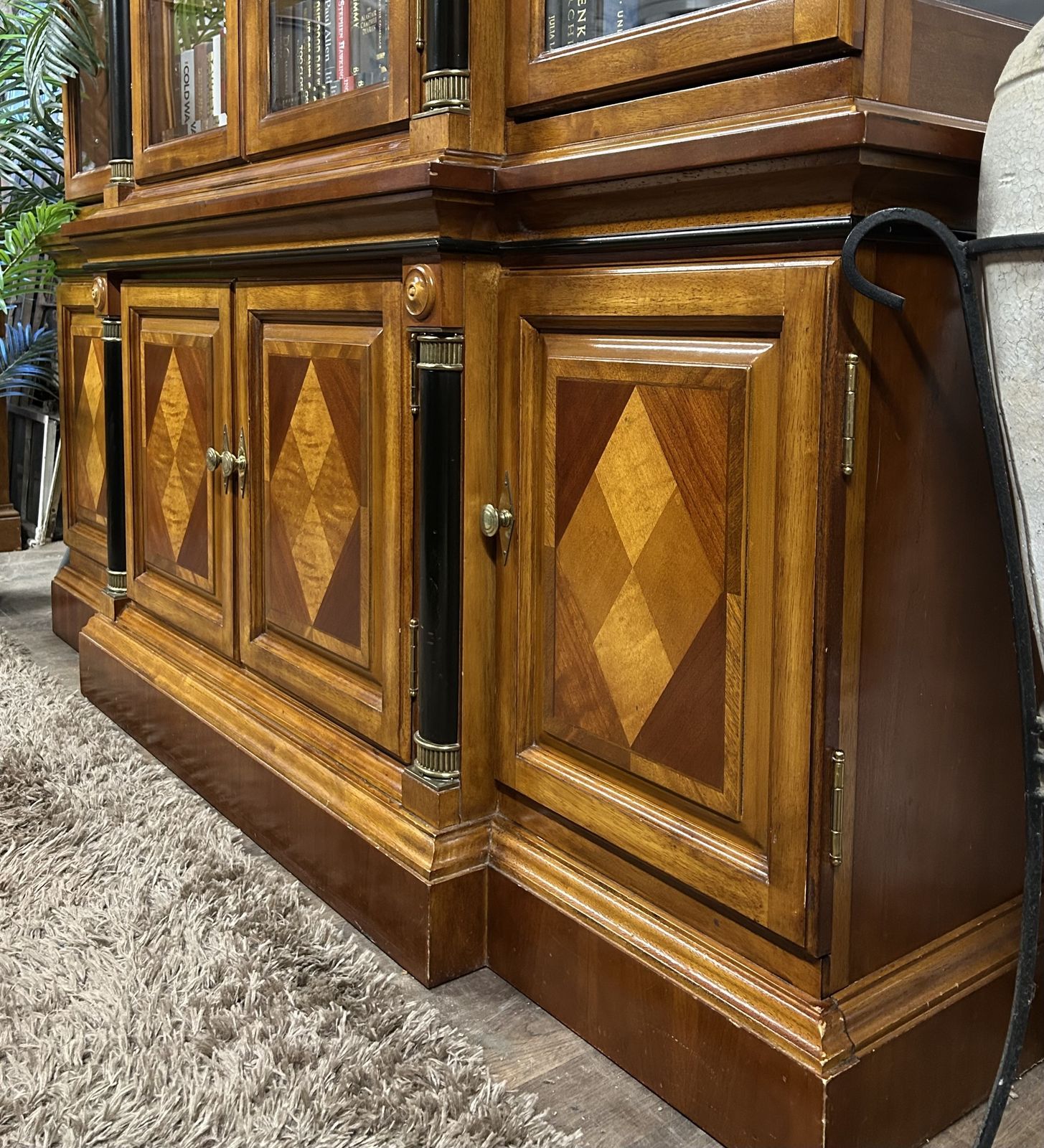 Biedermeier Style Thomasville Grand Classics Breakfront China Hutch Display Cabinet photo Furniture
