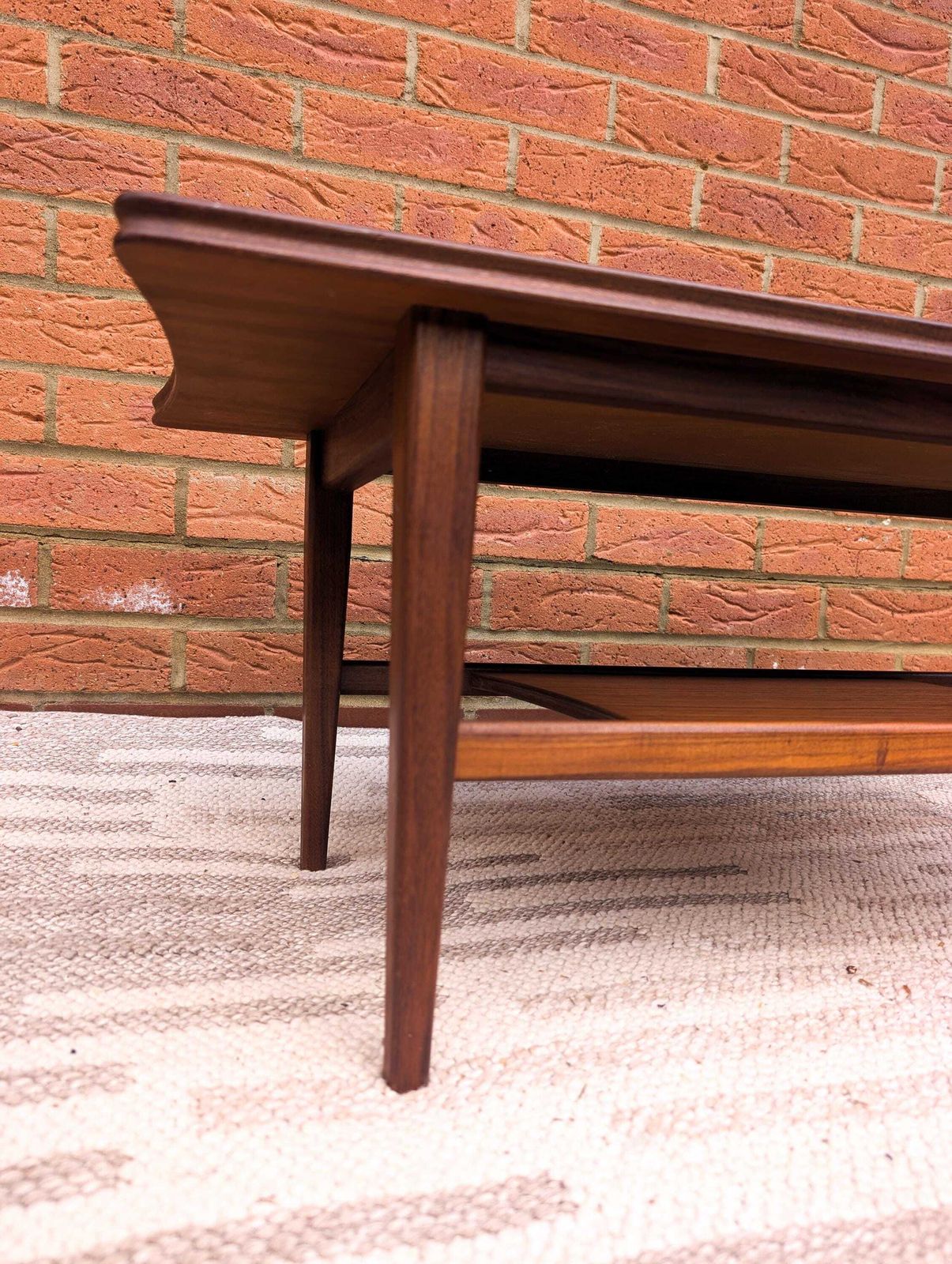 Furniture Midcentury Solid Teak Coffee Table By Richard Hornby By Fyne Ladye. photo