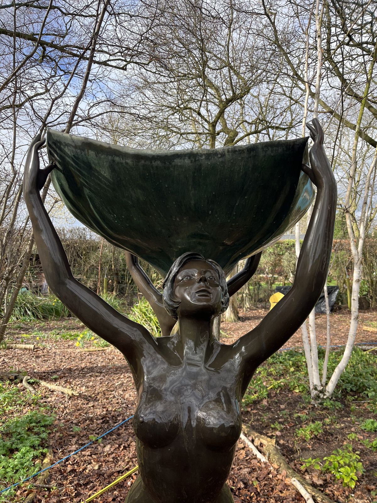 5000.0 Art Deco Cast Bronze Ladies Garden Fountain photo