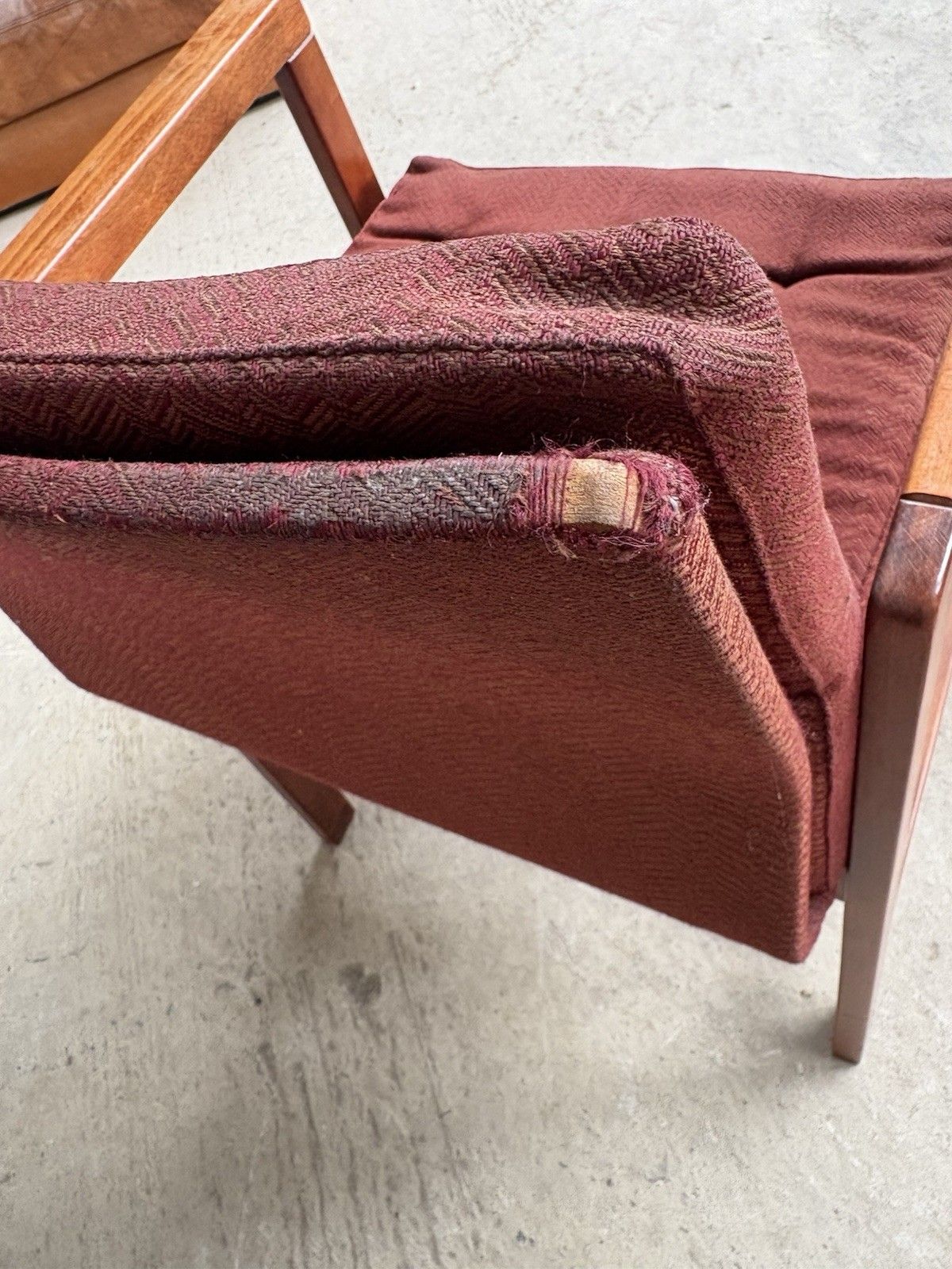 photo for sale Vtg Late Mid Century Oak Chair Side Armchair  Danish Scandi Retro R1093