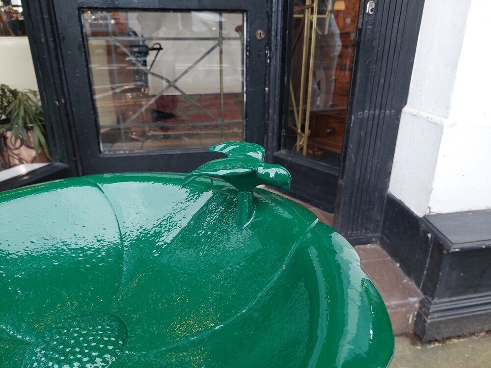 Cast Metal Bird Bath photo for sale