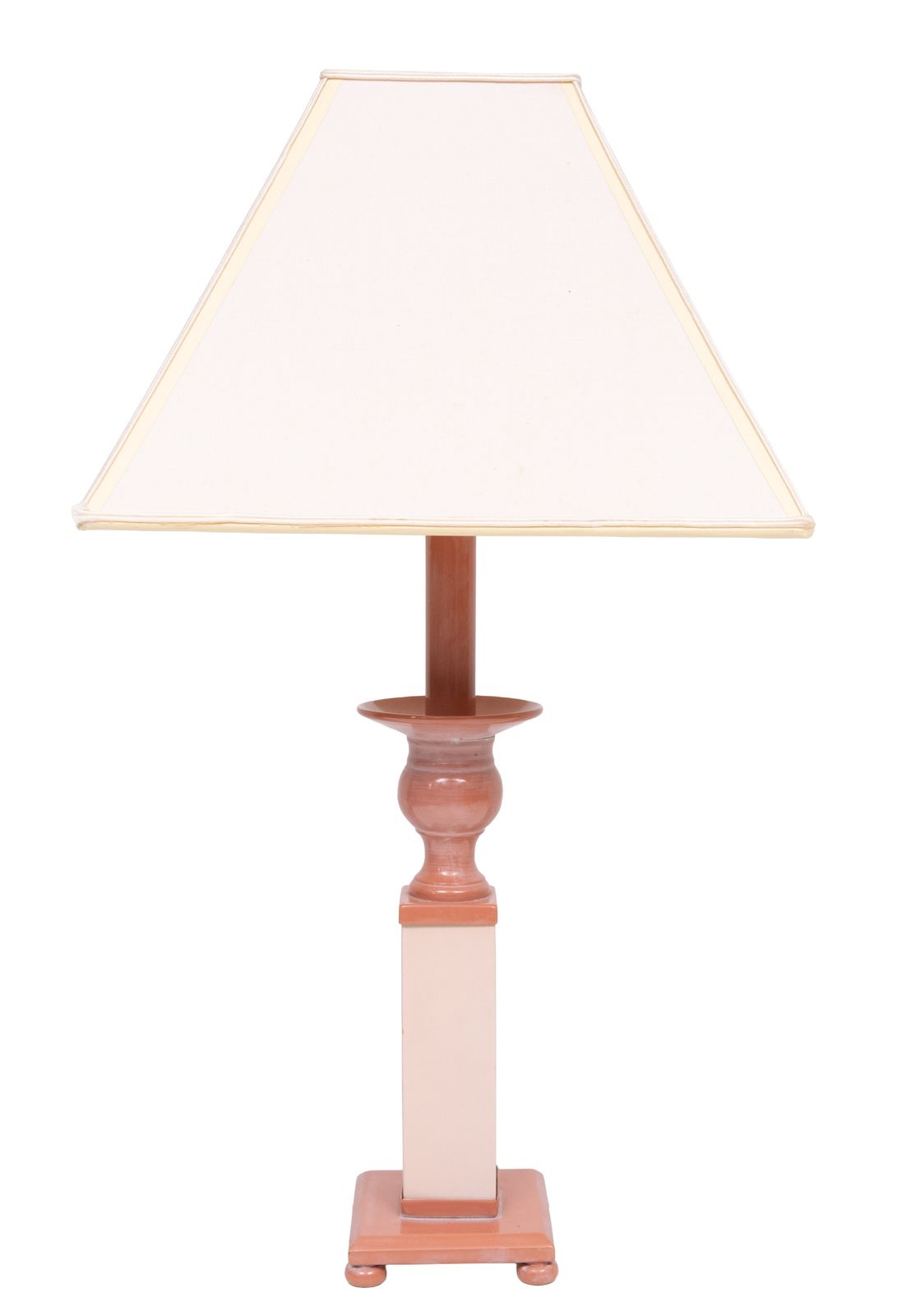 Kleine Klassiek Griekse Tafellampjes Van Roze Marmer, Jaren 1980, Italië photo Verlichting