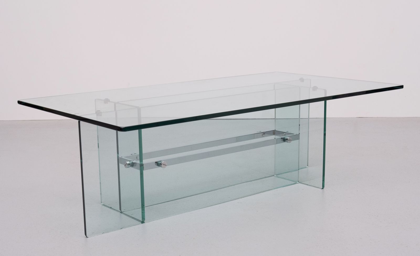 Fontana Arte Glass Coffee Table 1970, Italy photo for sale