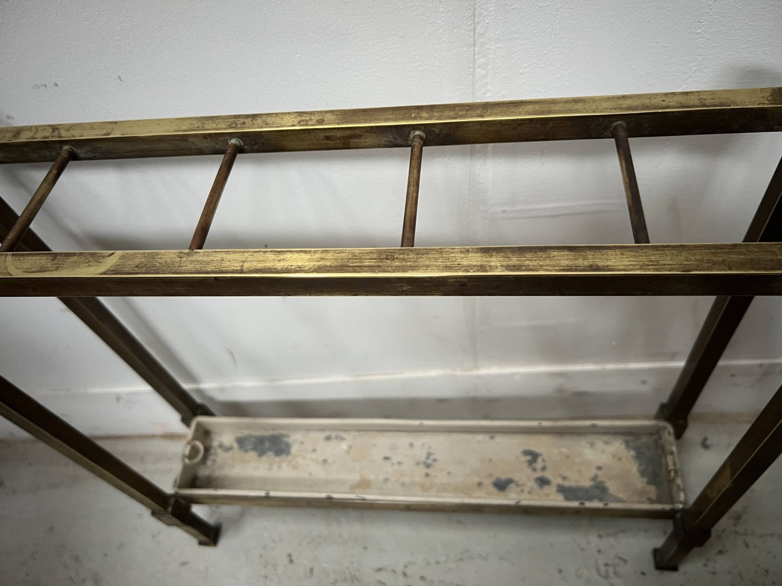Brass And Sheet Metal Umbrella Stands From The 20th Century. photo Home Decor