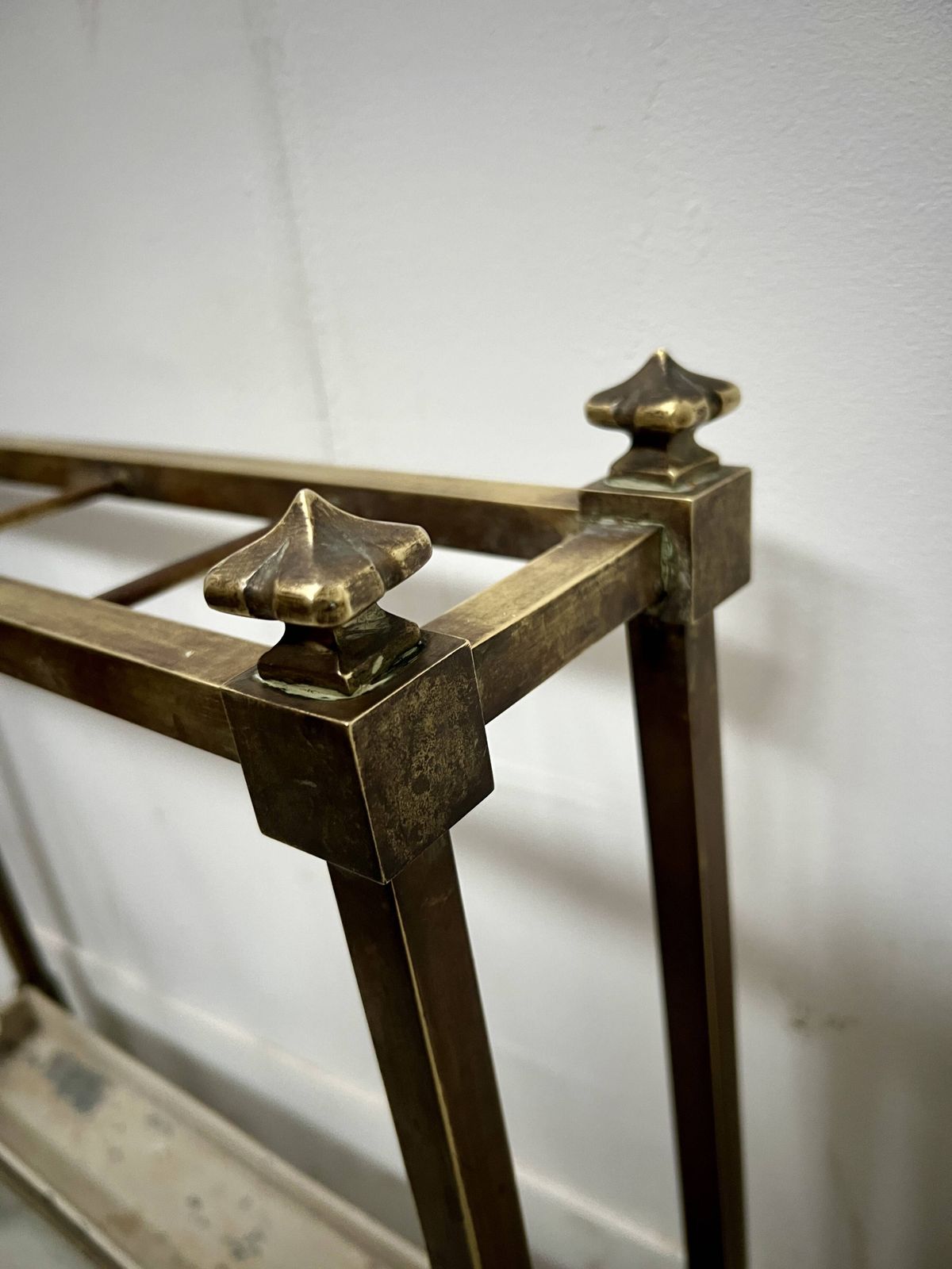 Brass And Sheet Metal Umbrella Stands From The 20th Century. photo 280.0