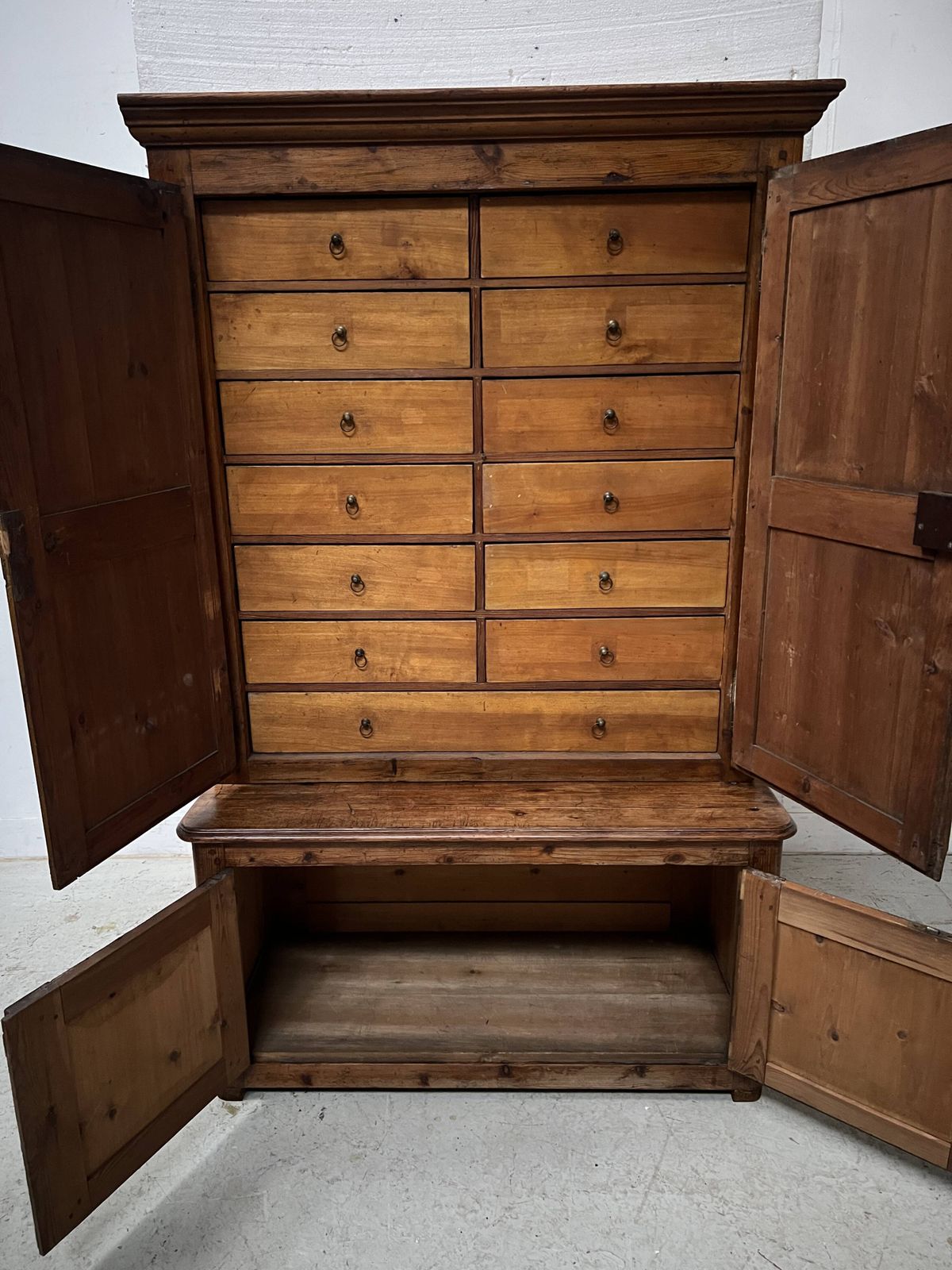 Page 1 Of 15 Two Part Office Furniture Made Of Solid Pine From The 20th Century. photo 1510.0