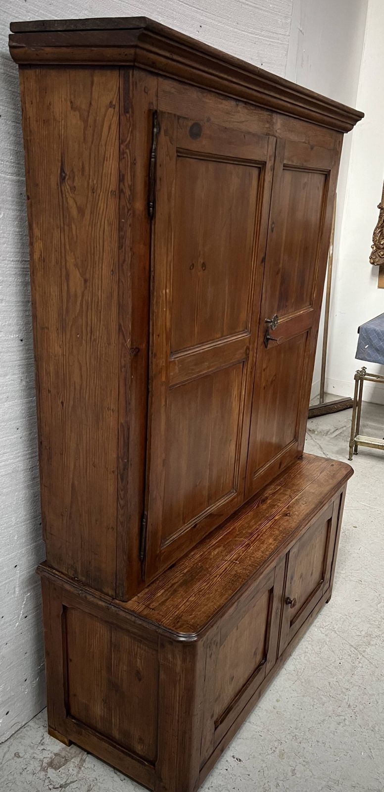 Page 1 Of 15 Two Part Office Furniture Made Of Solid Pine From The 20th Century. photo vintage