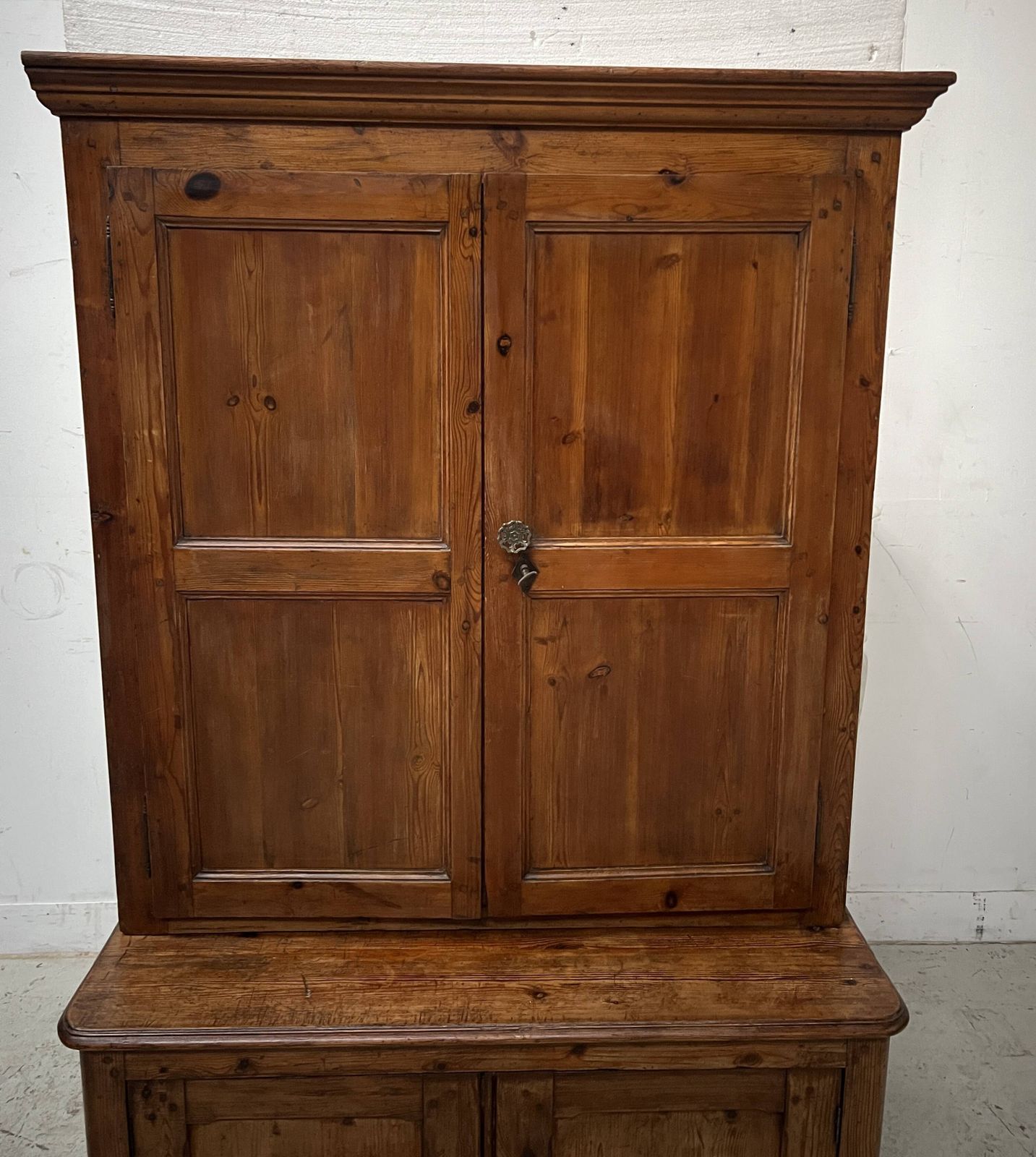 1510.0 Page 1 Of 15 Two Part Office Furniture Made Of Solid Pine From The 20th Century. photo