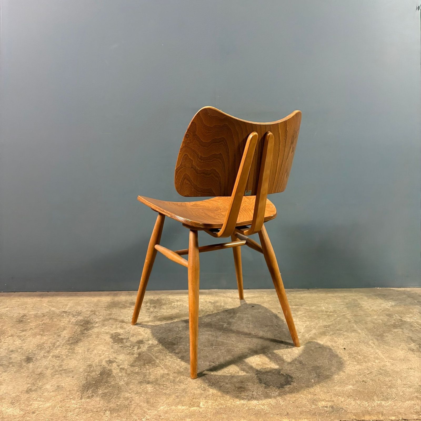 Ercol Butterfly Model 401 Rare Dining Chair Early 1950s Mid Century Retro Mcm photo for sale