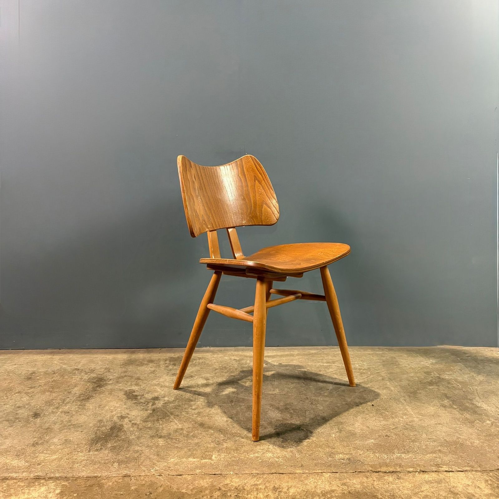 Ercol Butterfly Model 401 Rare Dining Chair Early 1950s Mid Century Retro Mcm photo vinterior
