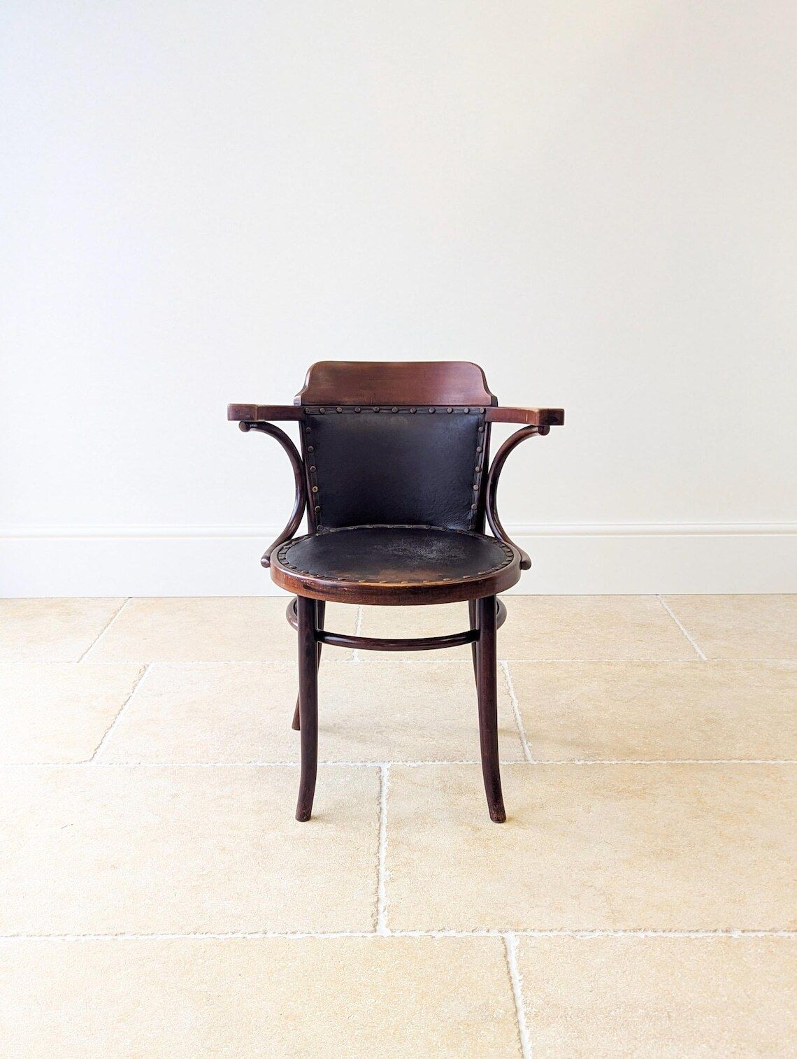 Antique Edwardian Thonet Bentwood Café Armchair C.1910 photo for sale